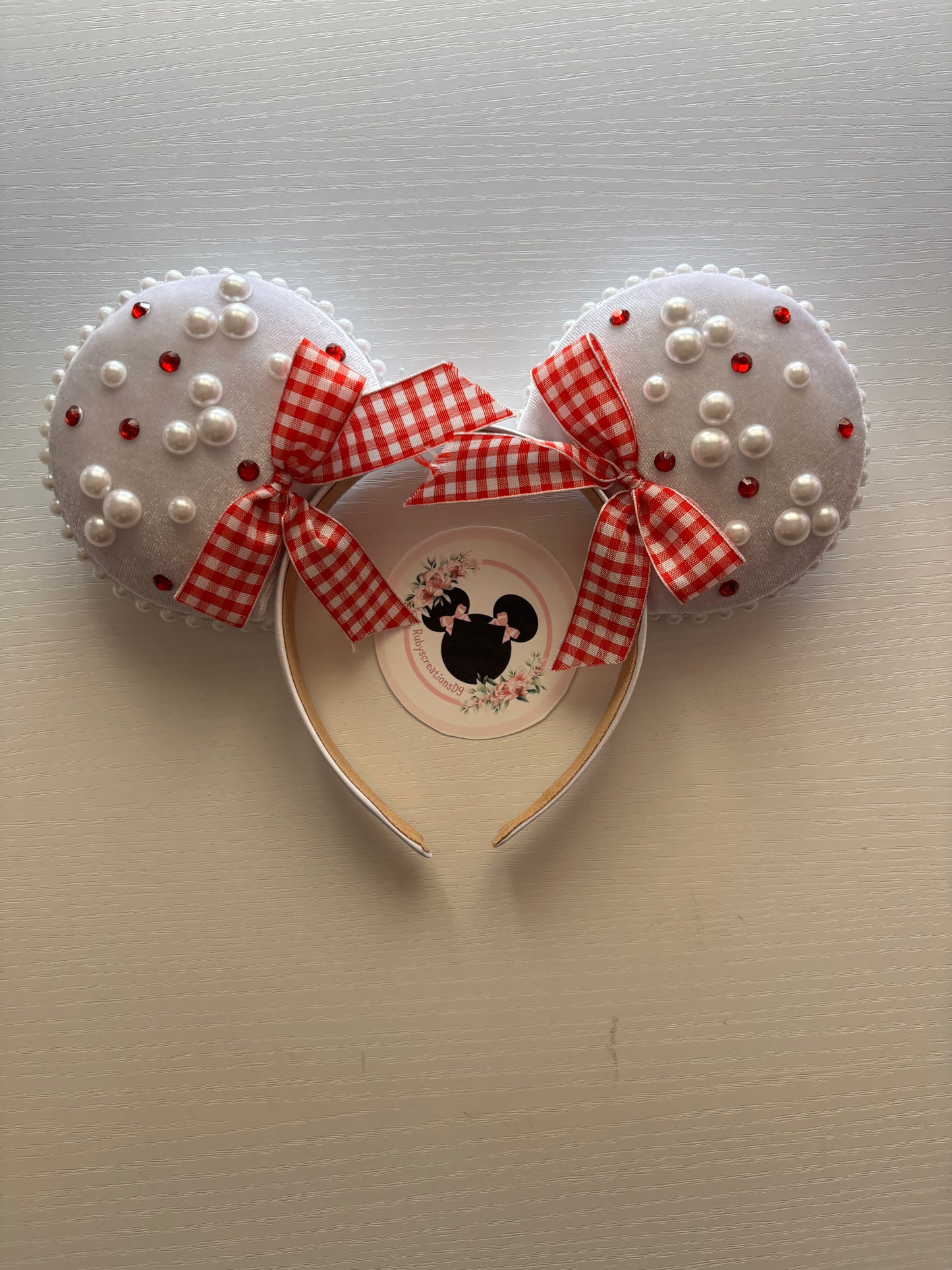 White picnic lia mouse ears