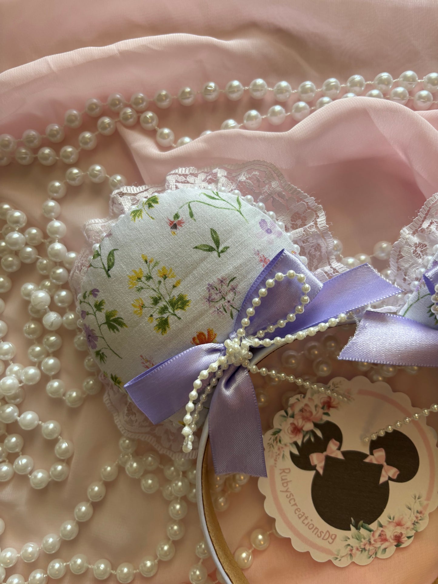 Orchid kiss coquette mouse ears
