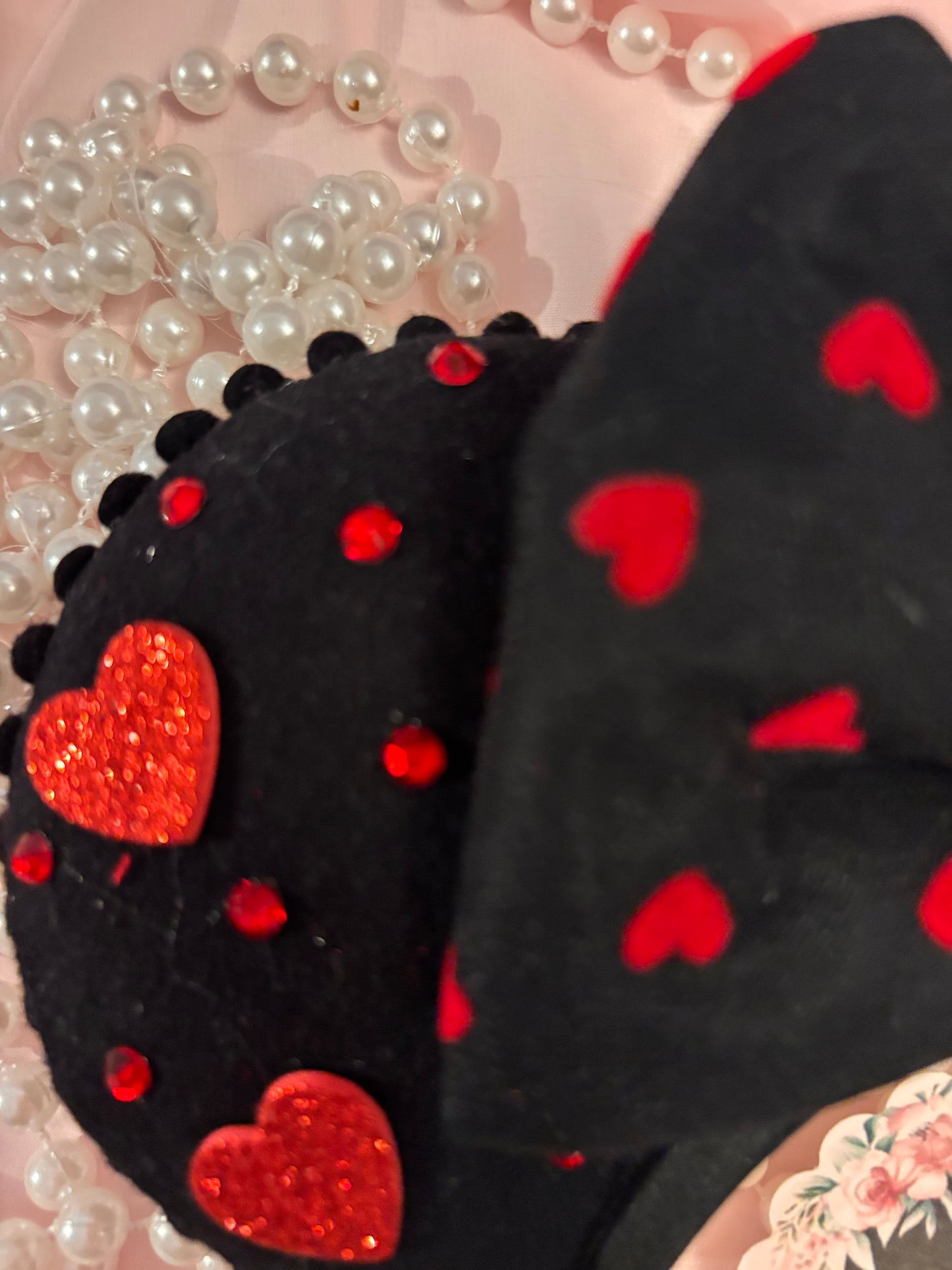 Queen of hearts glitz mouse ears