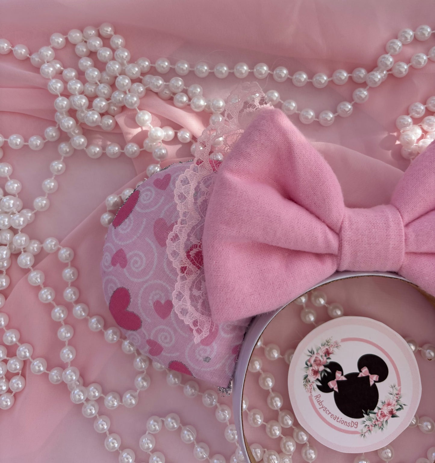 Lovely light pink mouse ears