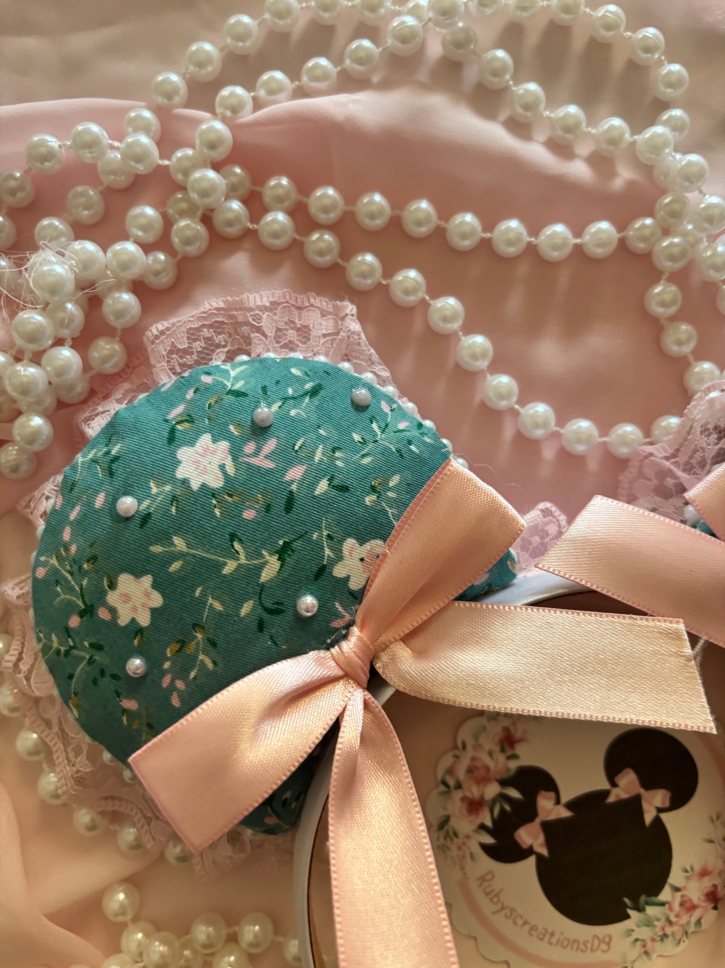 Teal coquette mouse ears