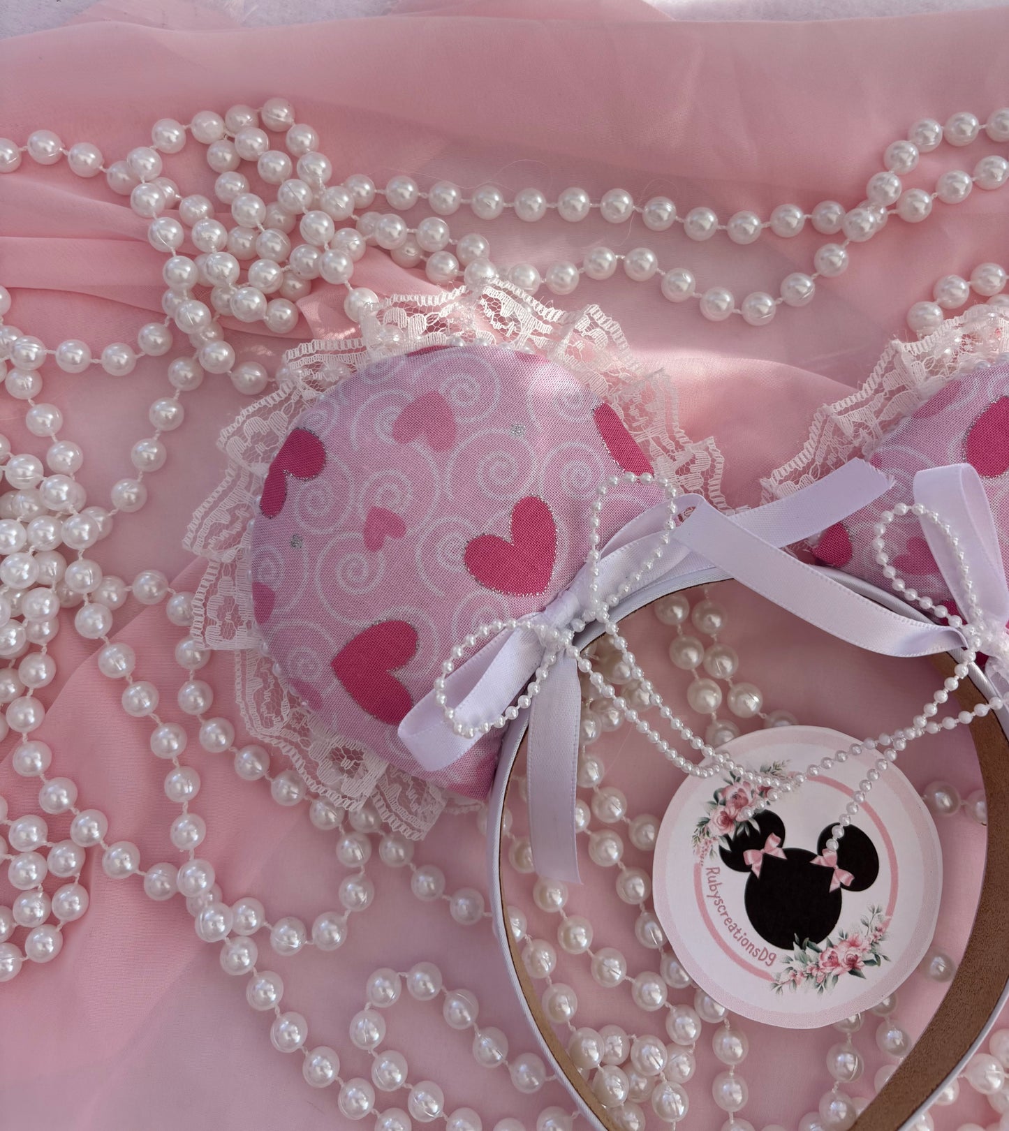 Lovely pearls coquette mouse ears