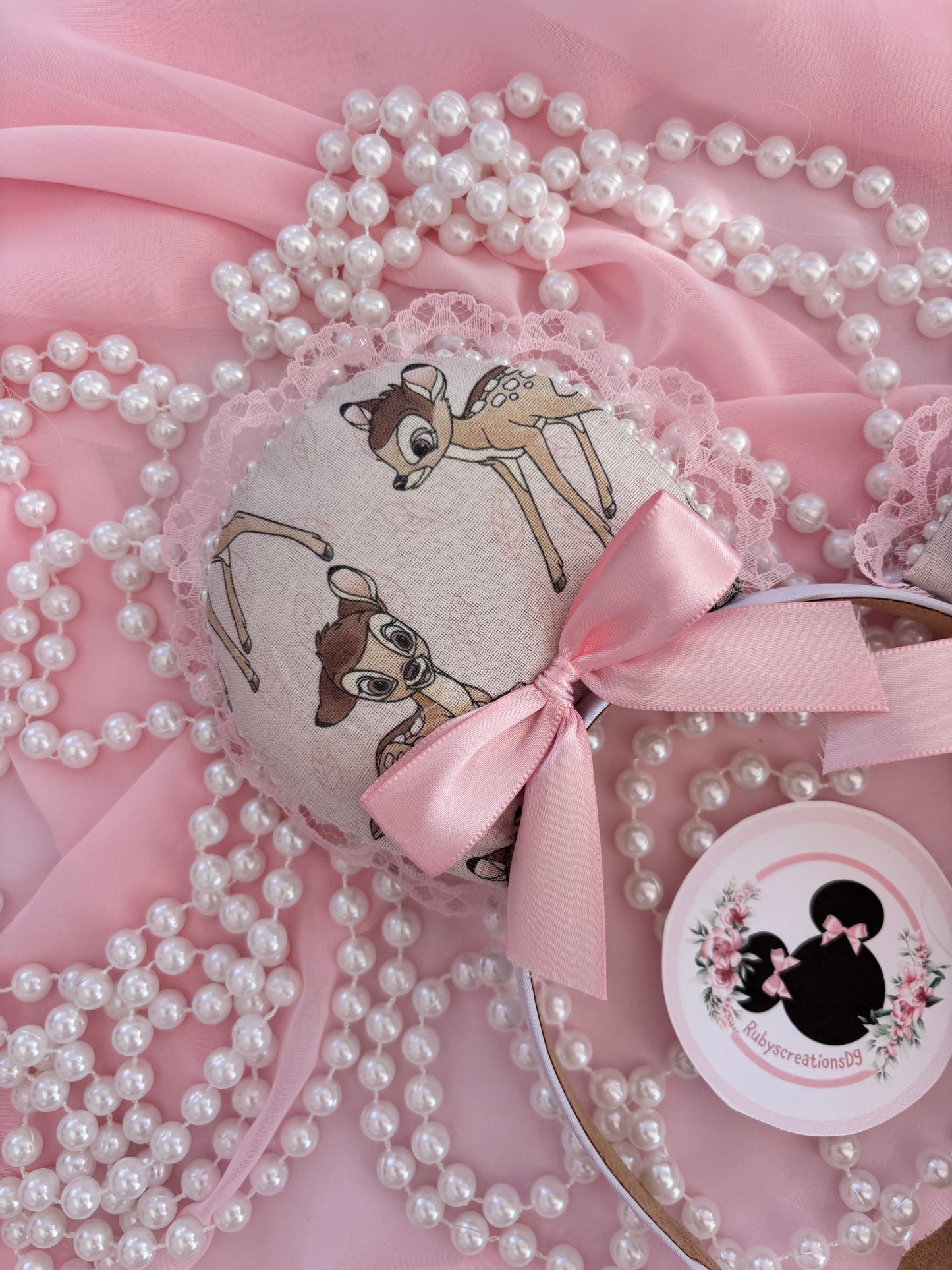 Bambi pink coquette mouse ears