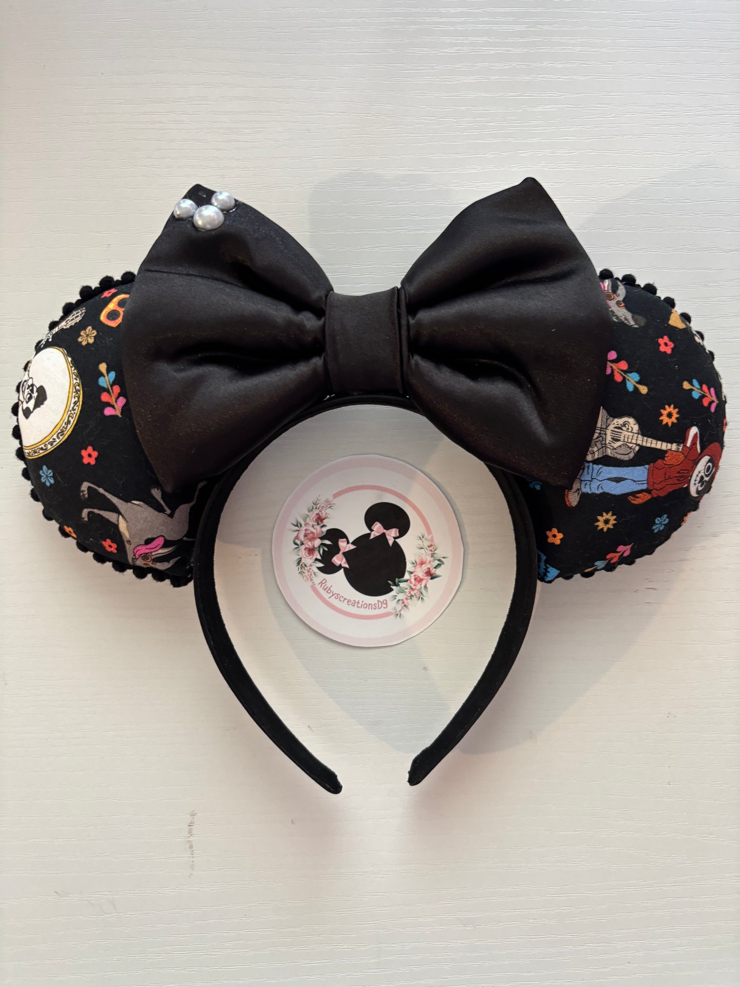 Coco satin bow mouse ears