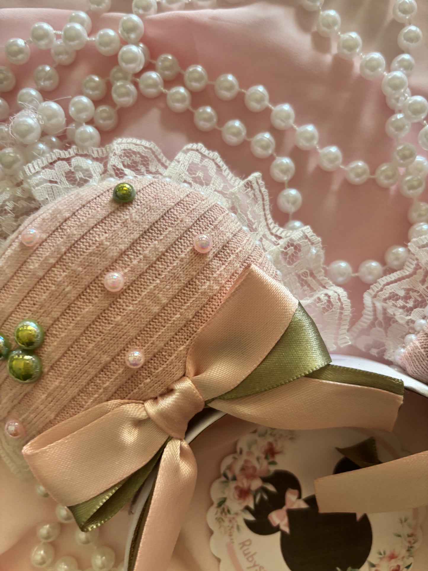 Emerald Rose coquette mouse ears