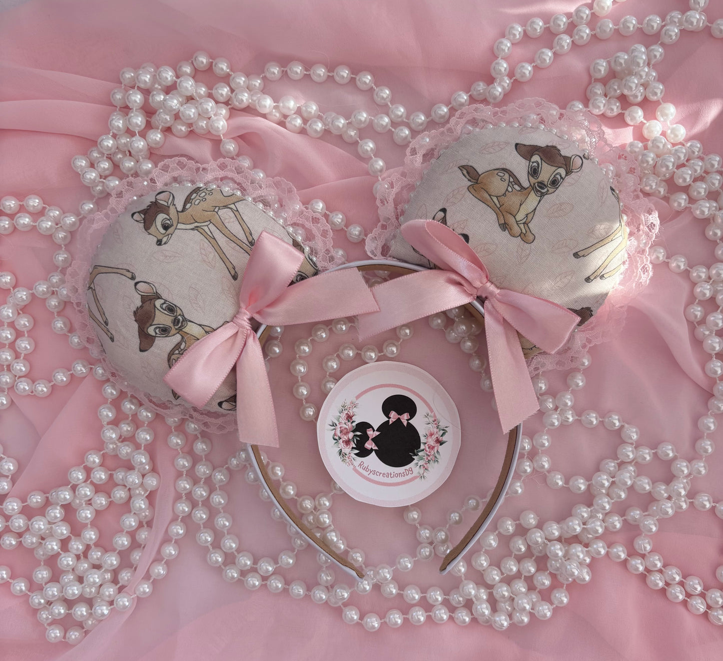 Bambi pink coquette mouse ears