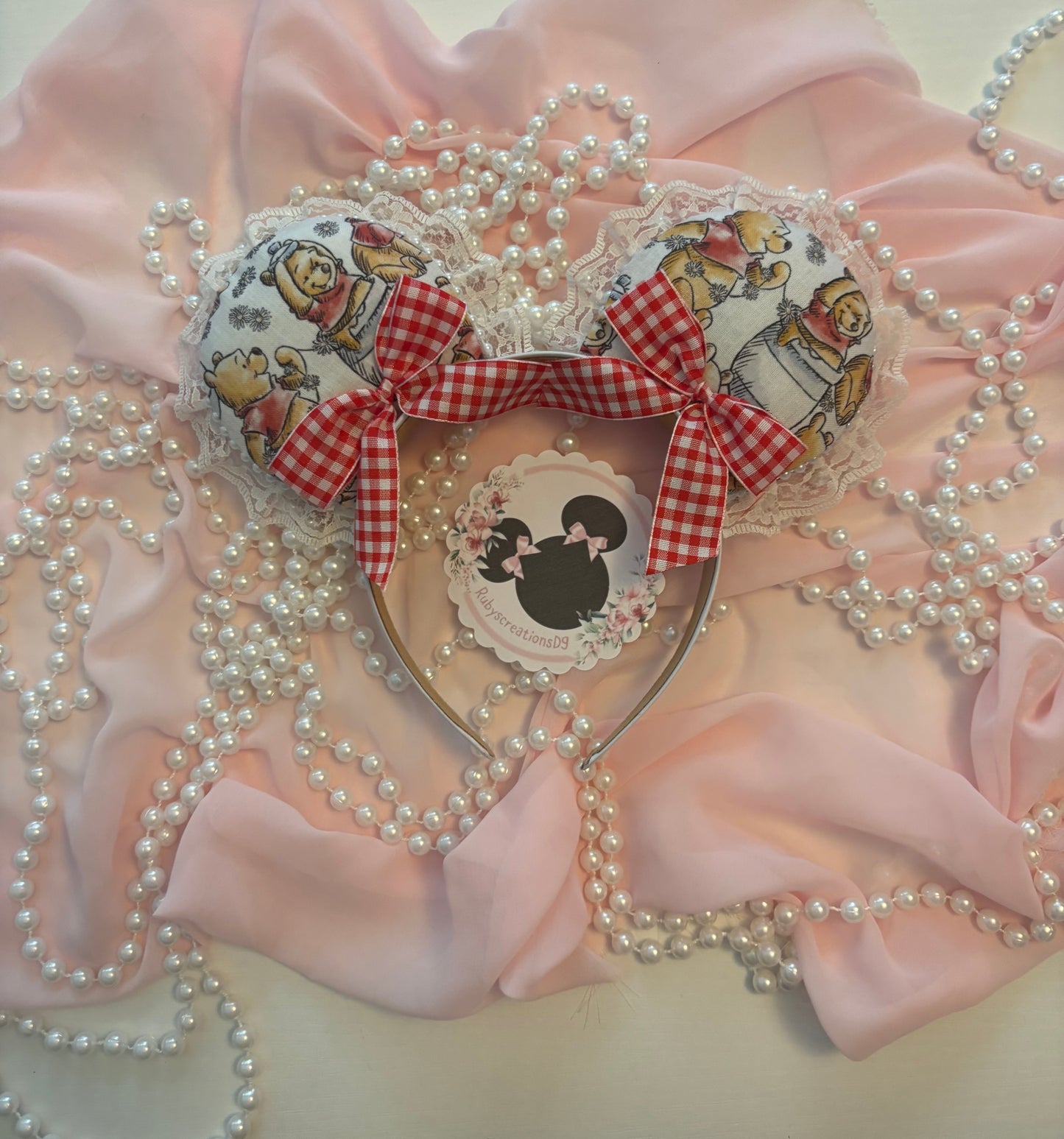 Lovely Pooh picnic coquette mouse ears
