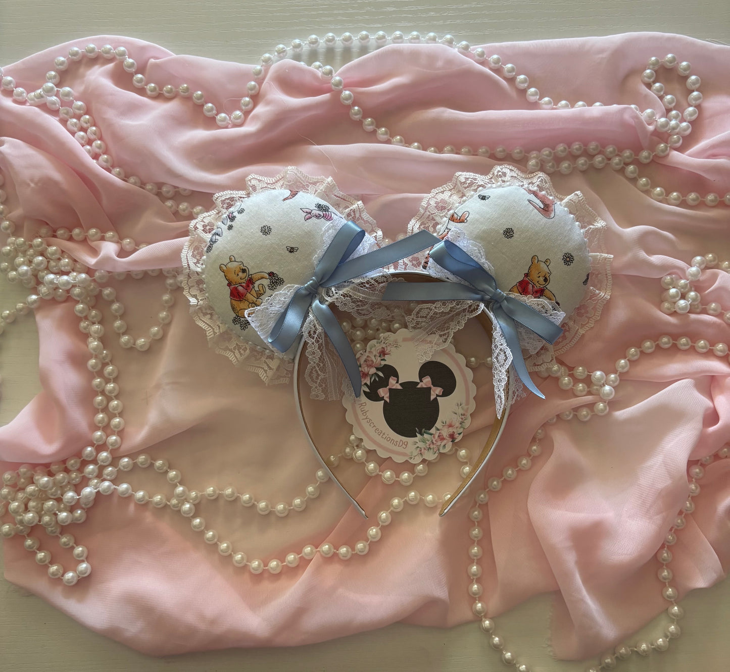 Sky blue bear coquette mouse ears