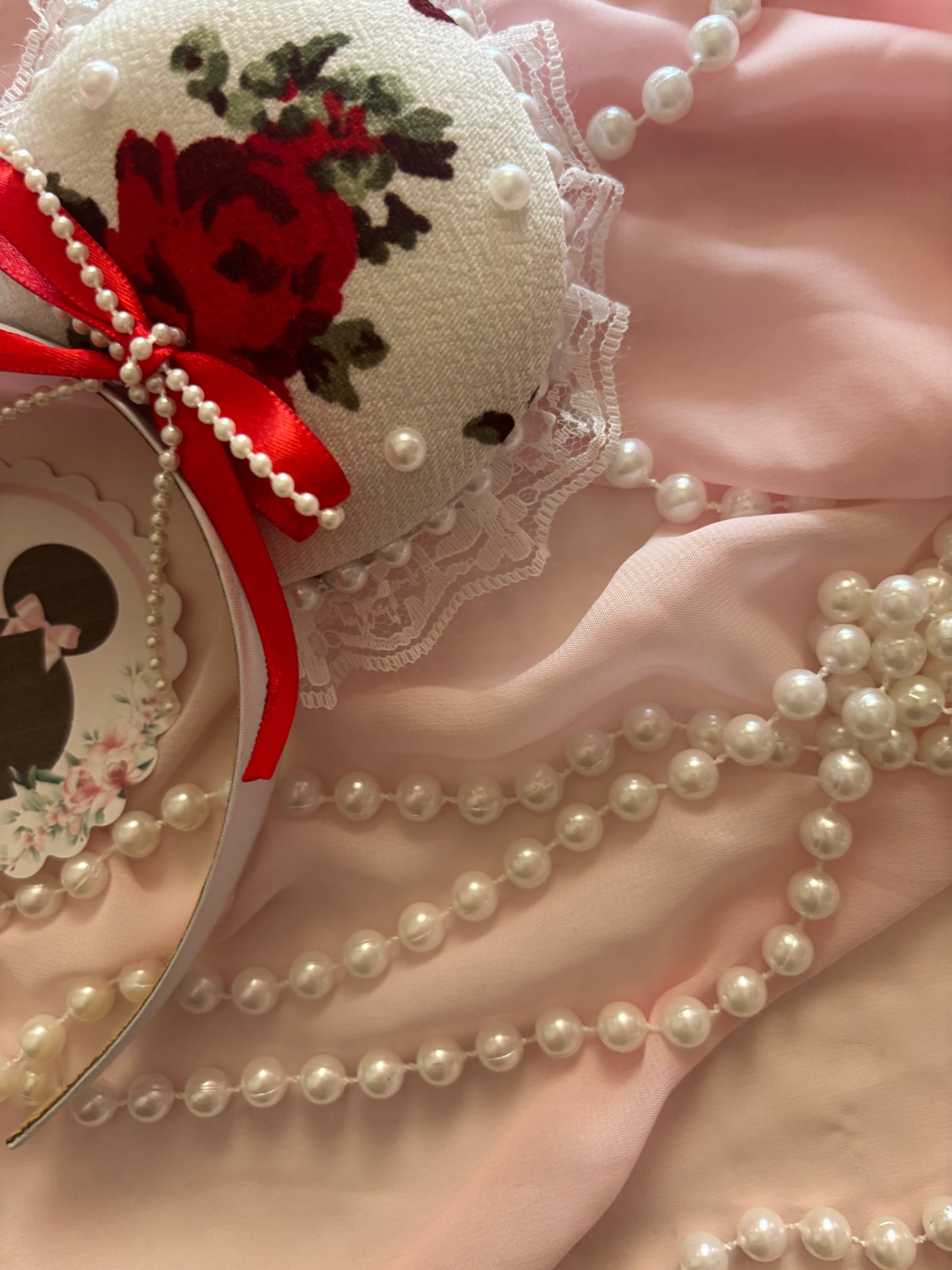 Teresa red coquette mouse ears