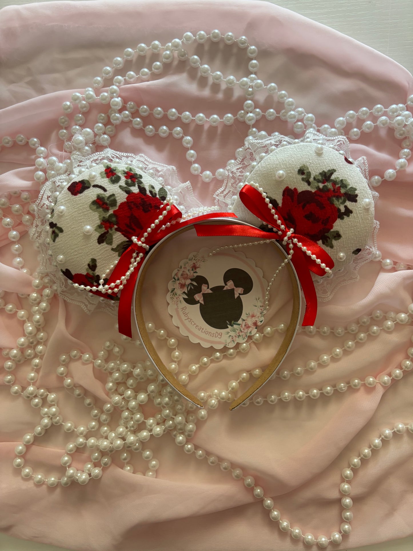Teresa red coquette mouse ears