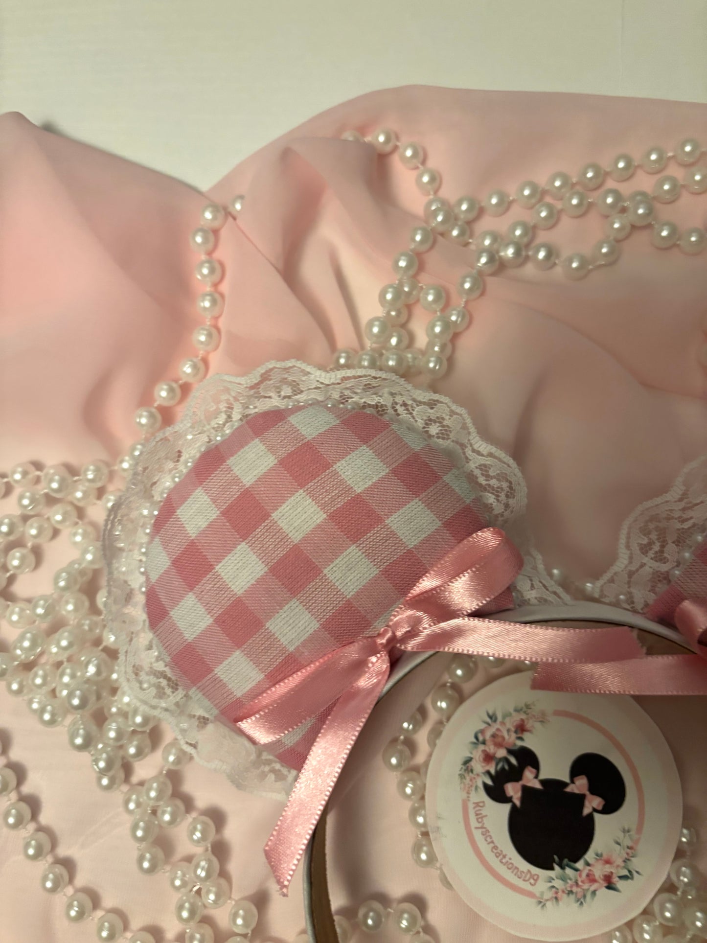 Pink Tulip coquette mouse ears