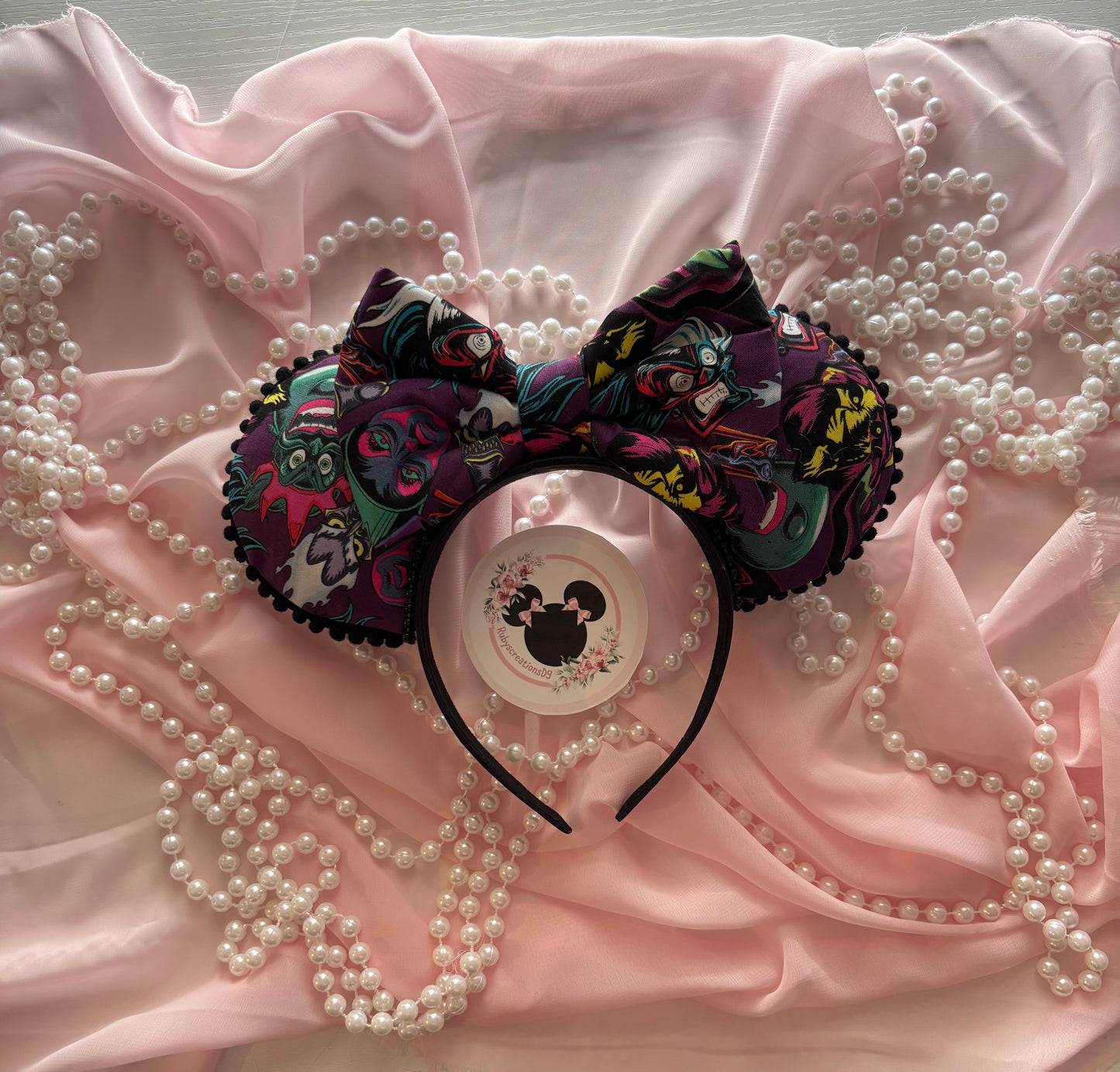 Neon villains mouse ears