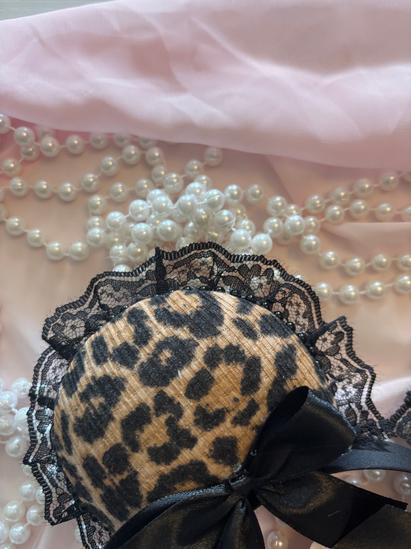 Cheetah (1) black coquette mouse ears