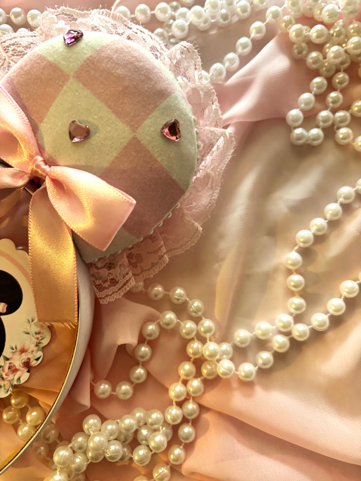 Pink queen of hearts coquette mouse ears