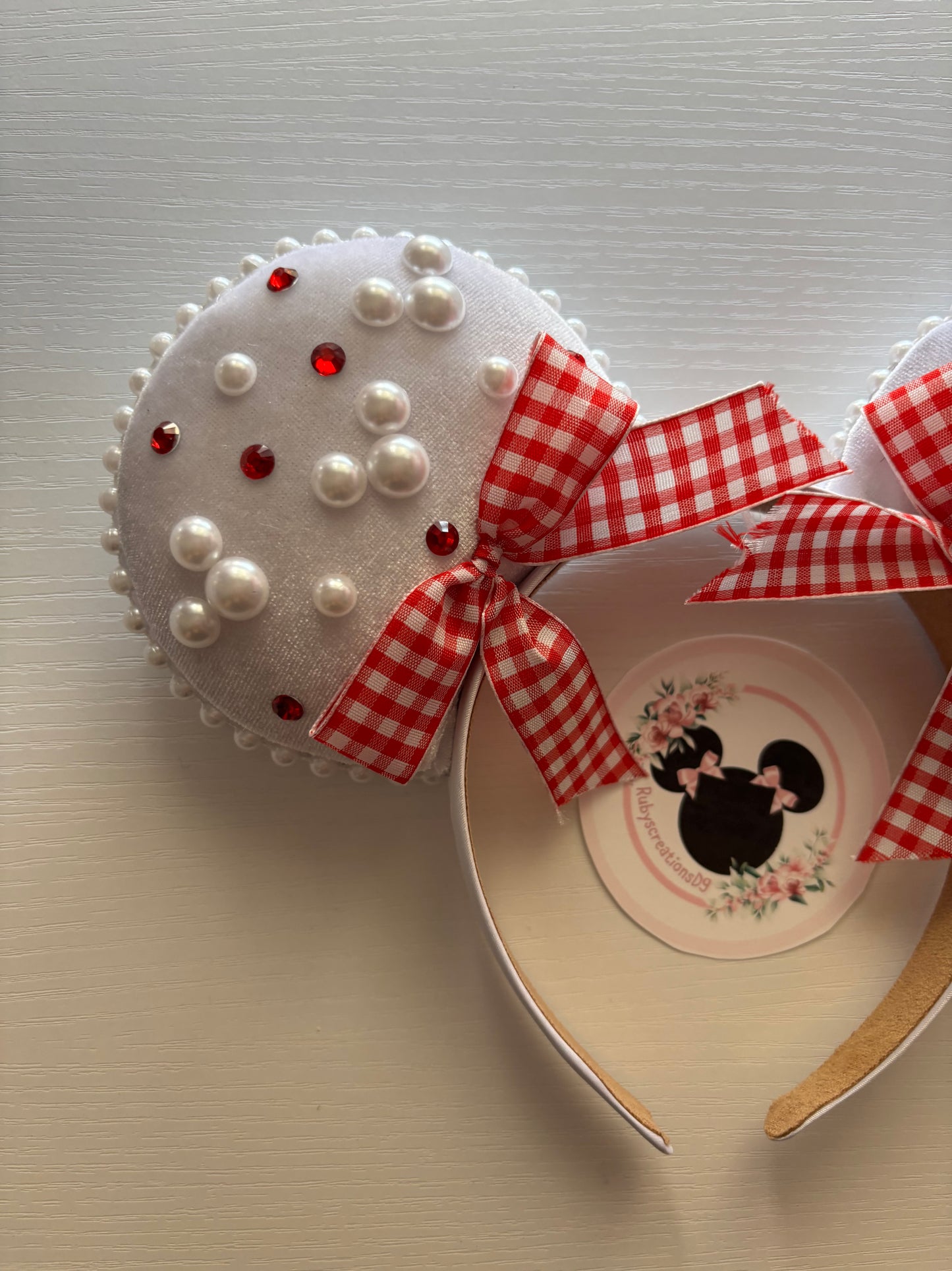 White picnic lia mouse ears