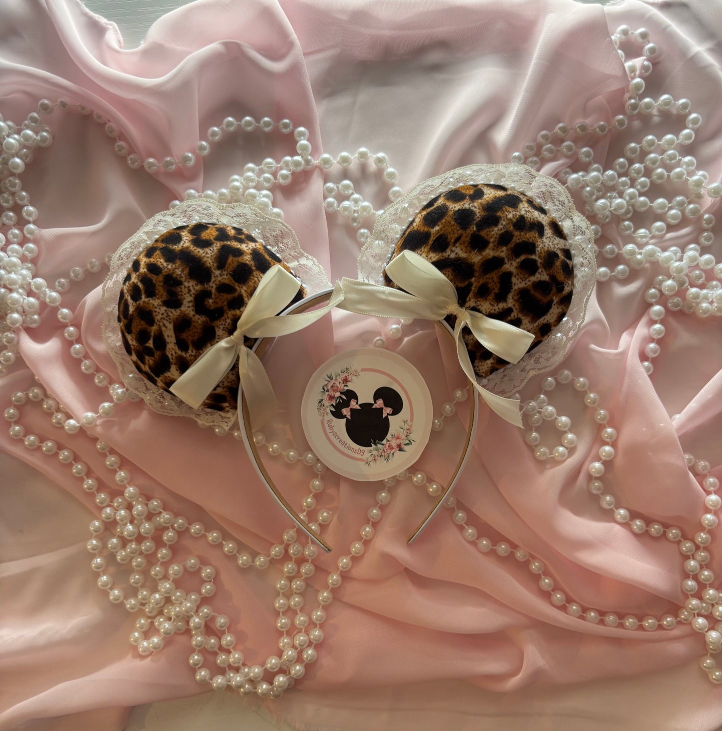 Cheetah (2) coquette beige mouse ears