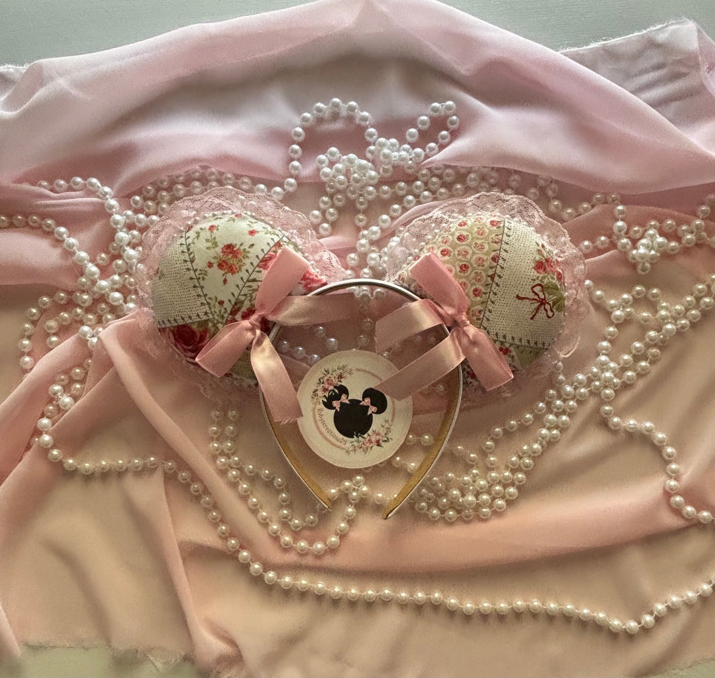 Vintage patch work mouse ears