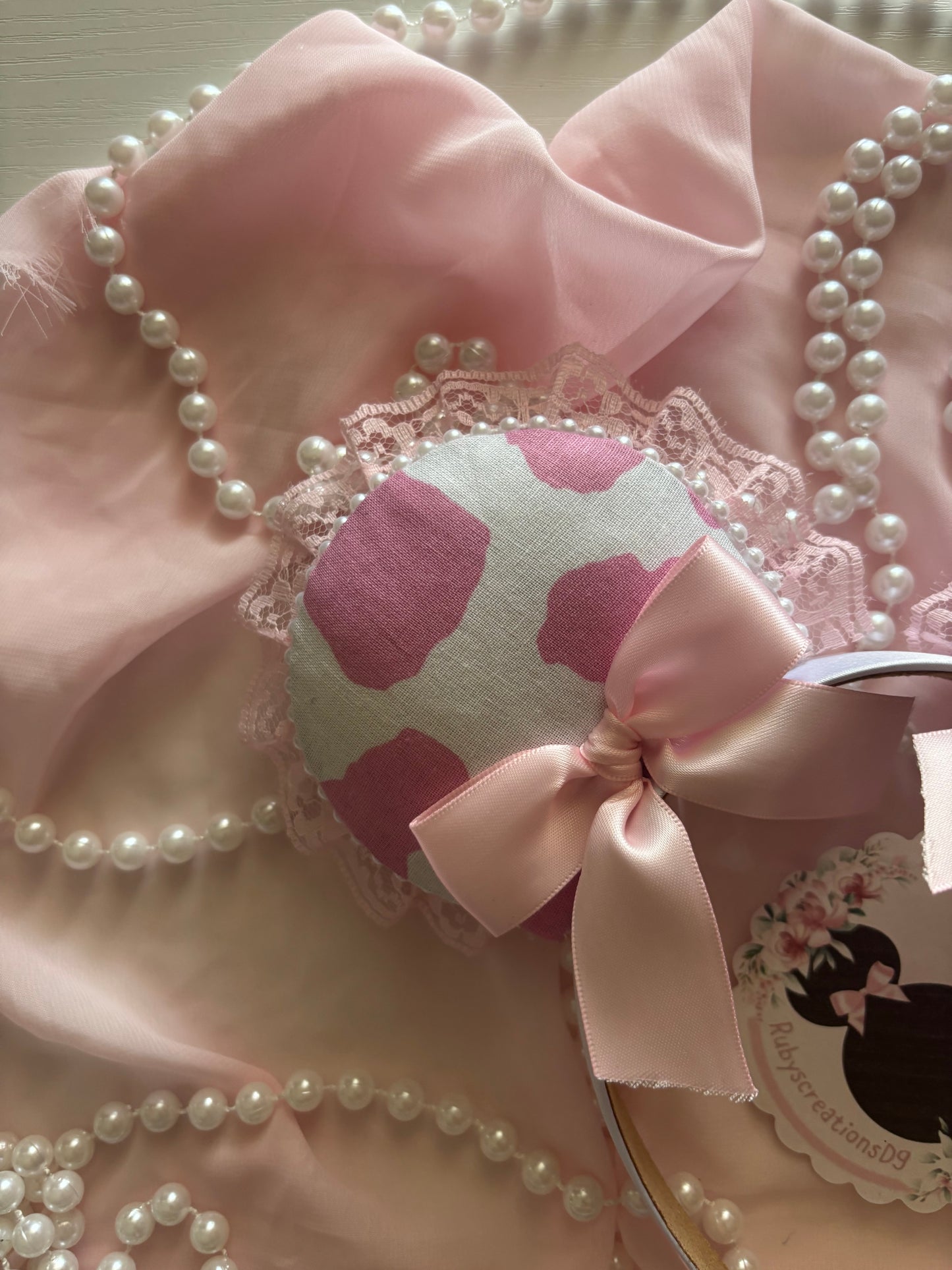 Strawberry milkshake coquette mouse ears