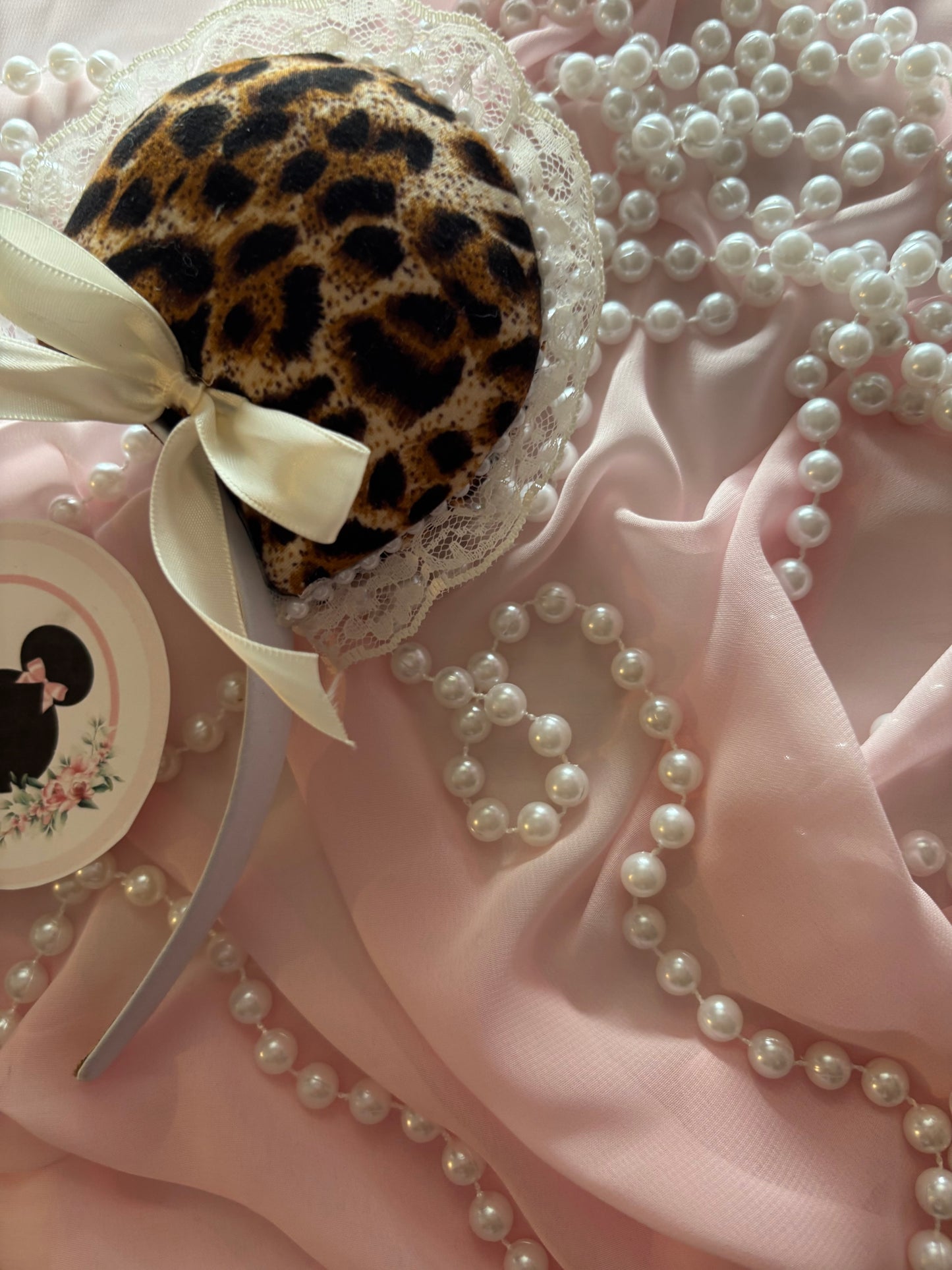 Cheetah (2) coquette beige mouse ears