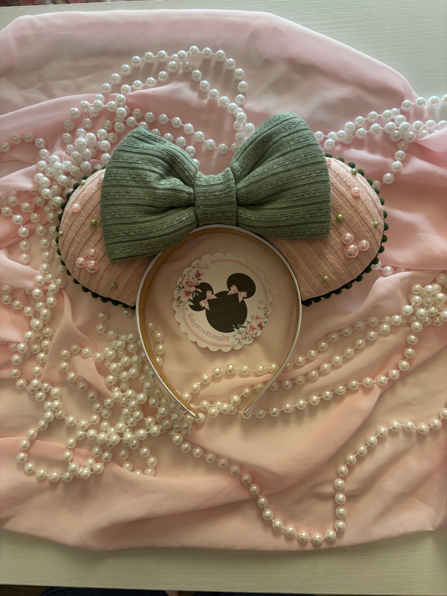 Emerald Rose mouse ears