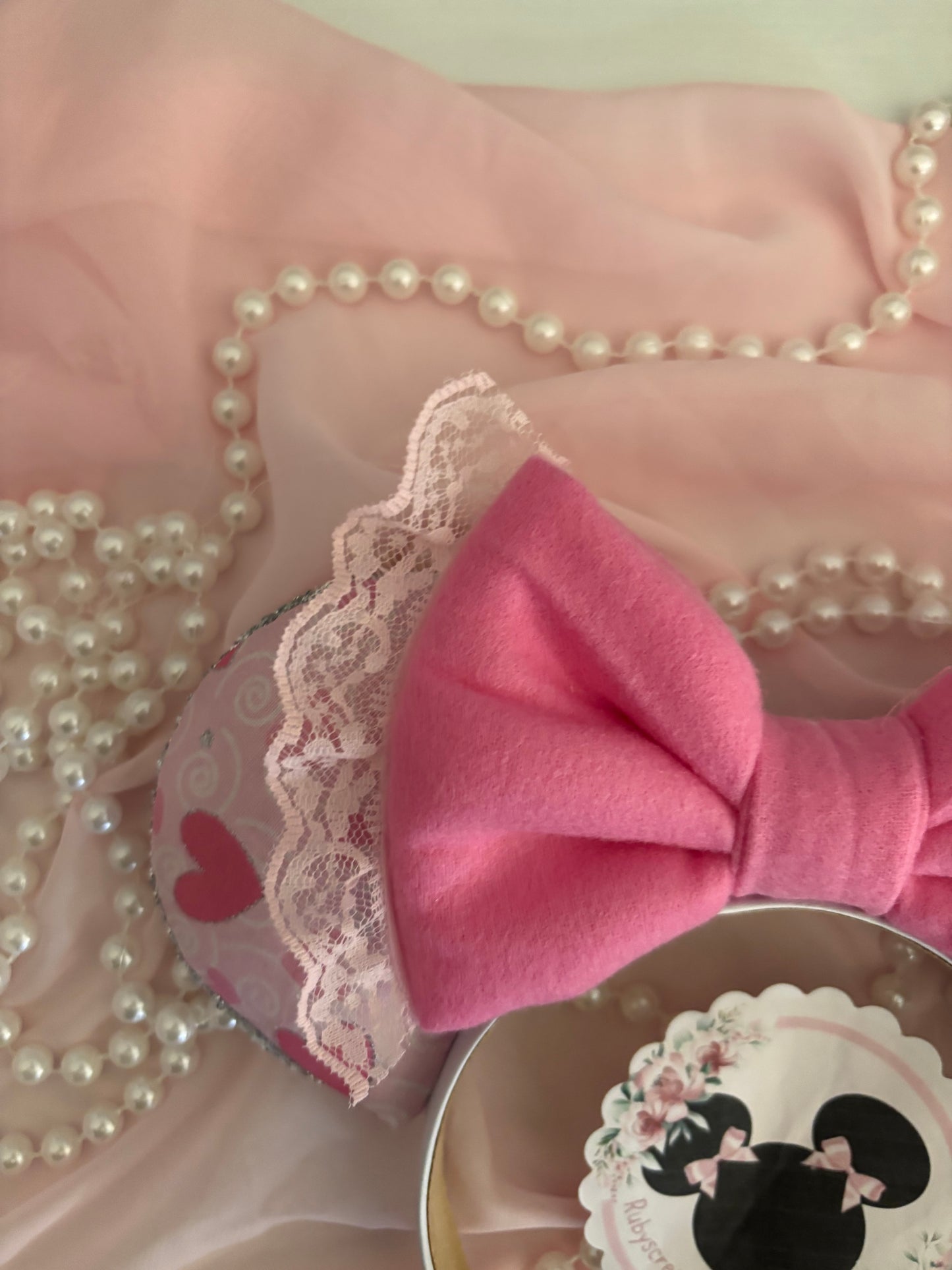 Lovely hot pink mouse ears