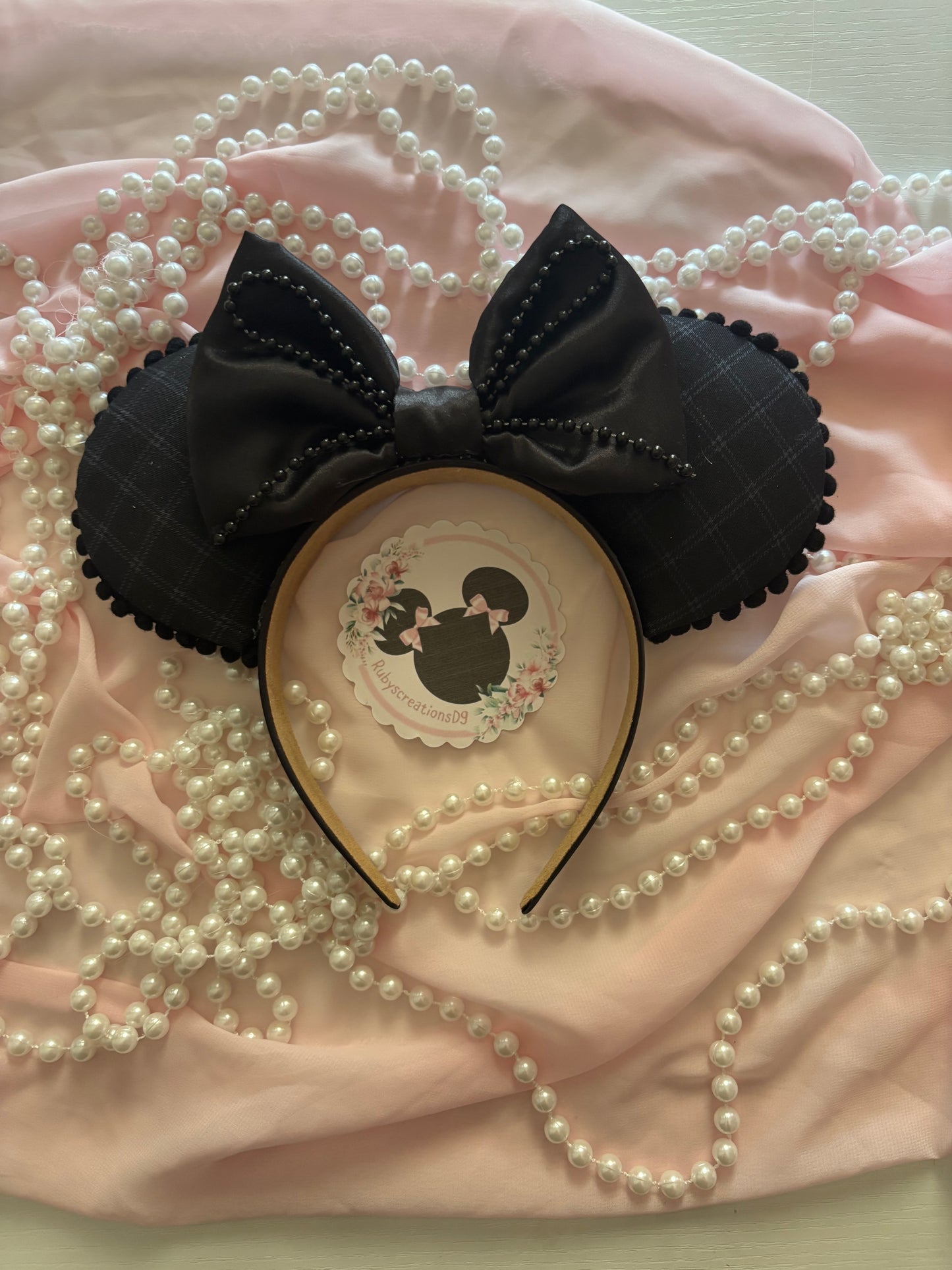 Black charcoal mouse ears