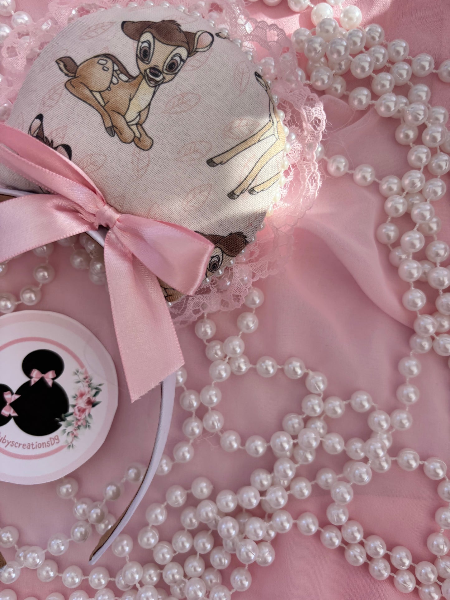 Bambi pink coquette mouse ears