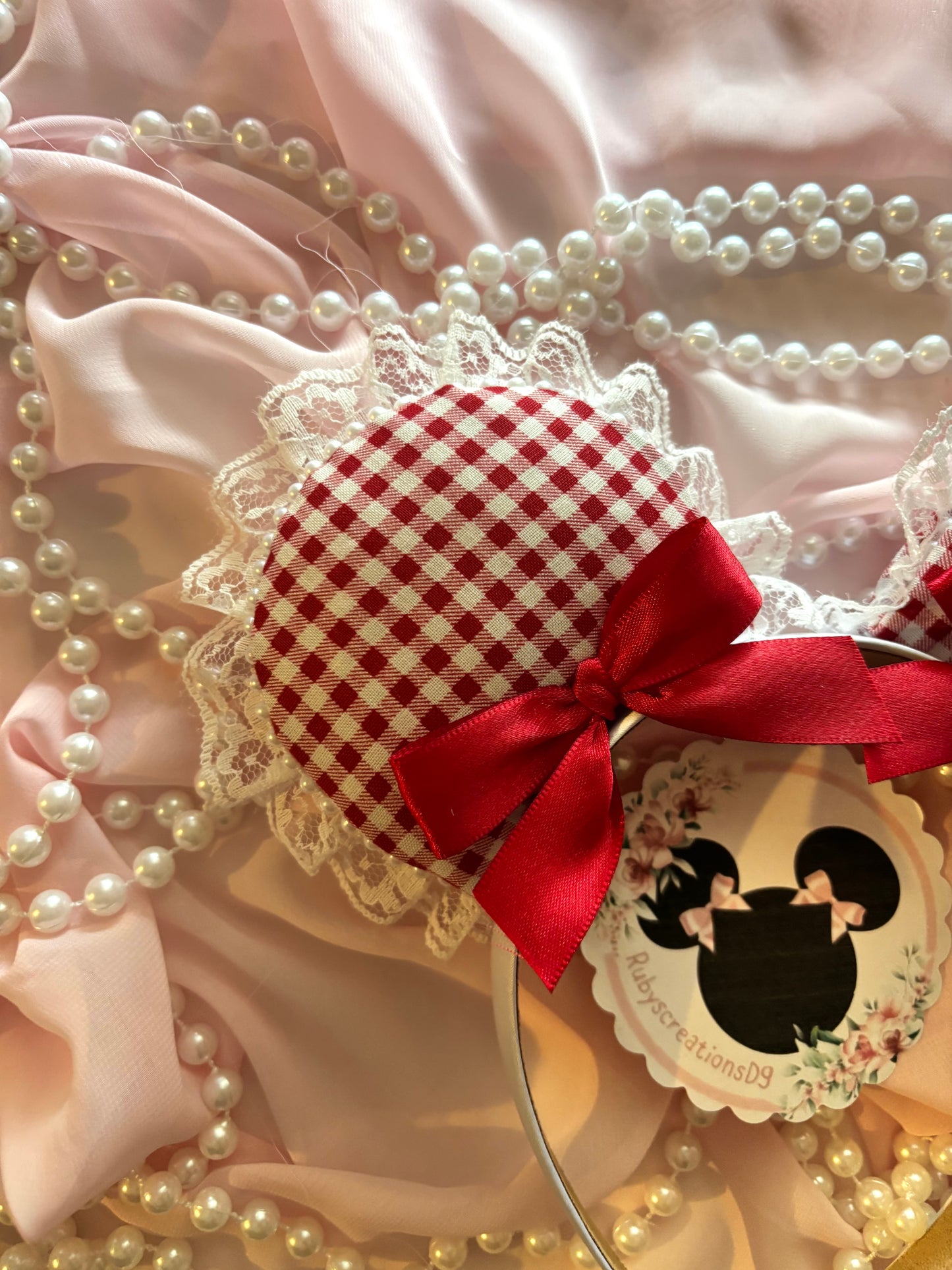Red stone coquette mouse ears