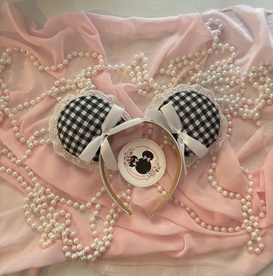 Tuxedo coquette mouse ears