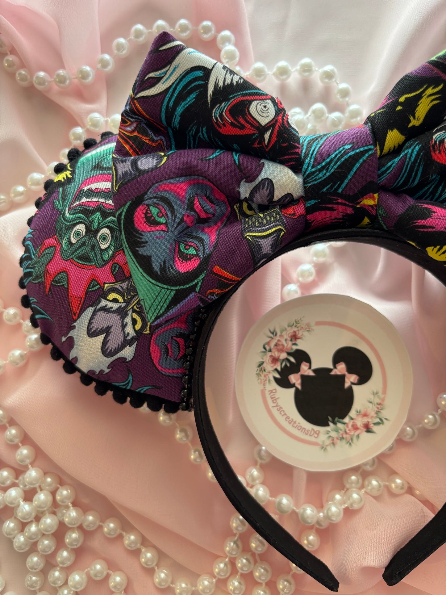 Neon villains mouse ears