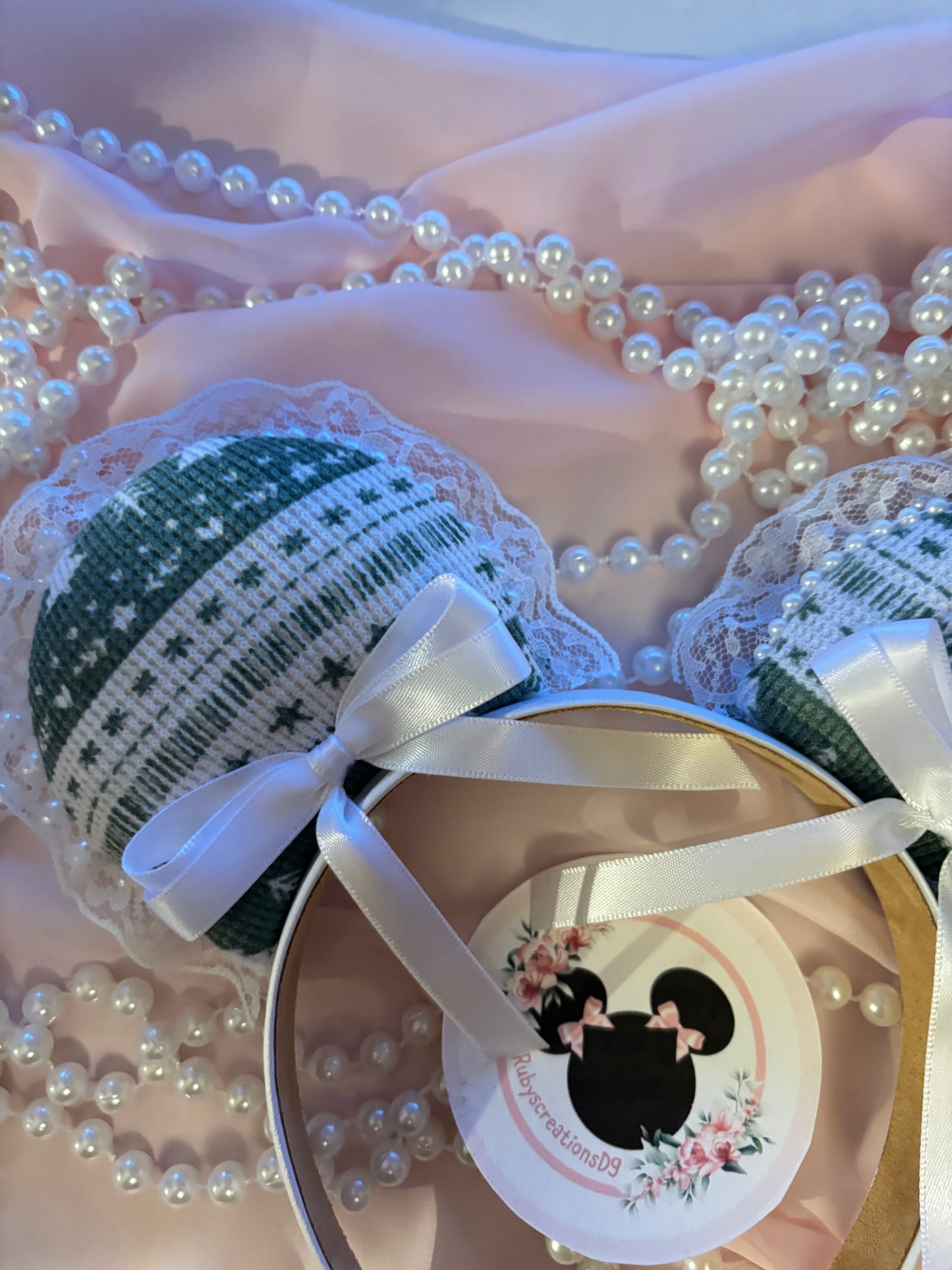 Green forest coquette mouse ears