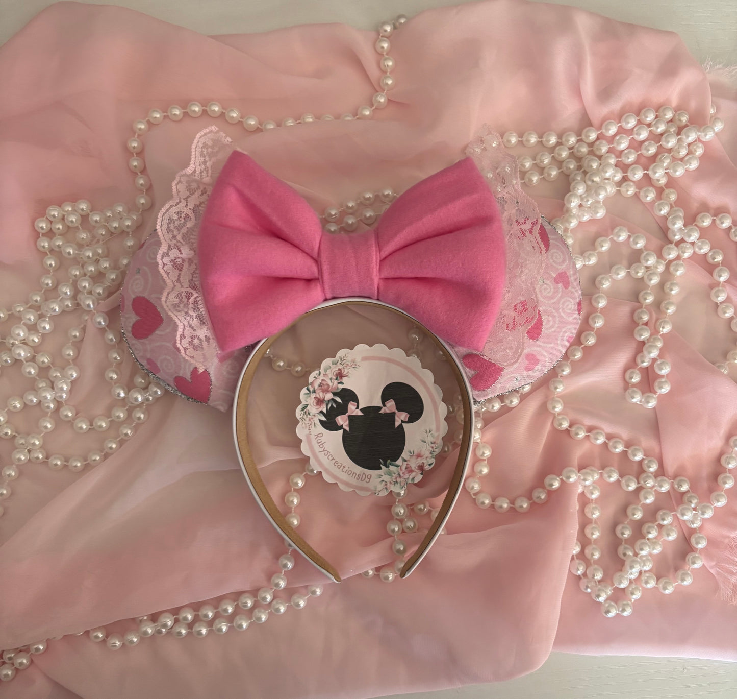 Lovely hot pink mouse ears