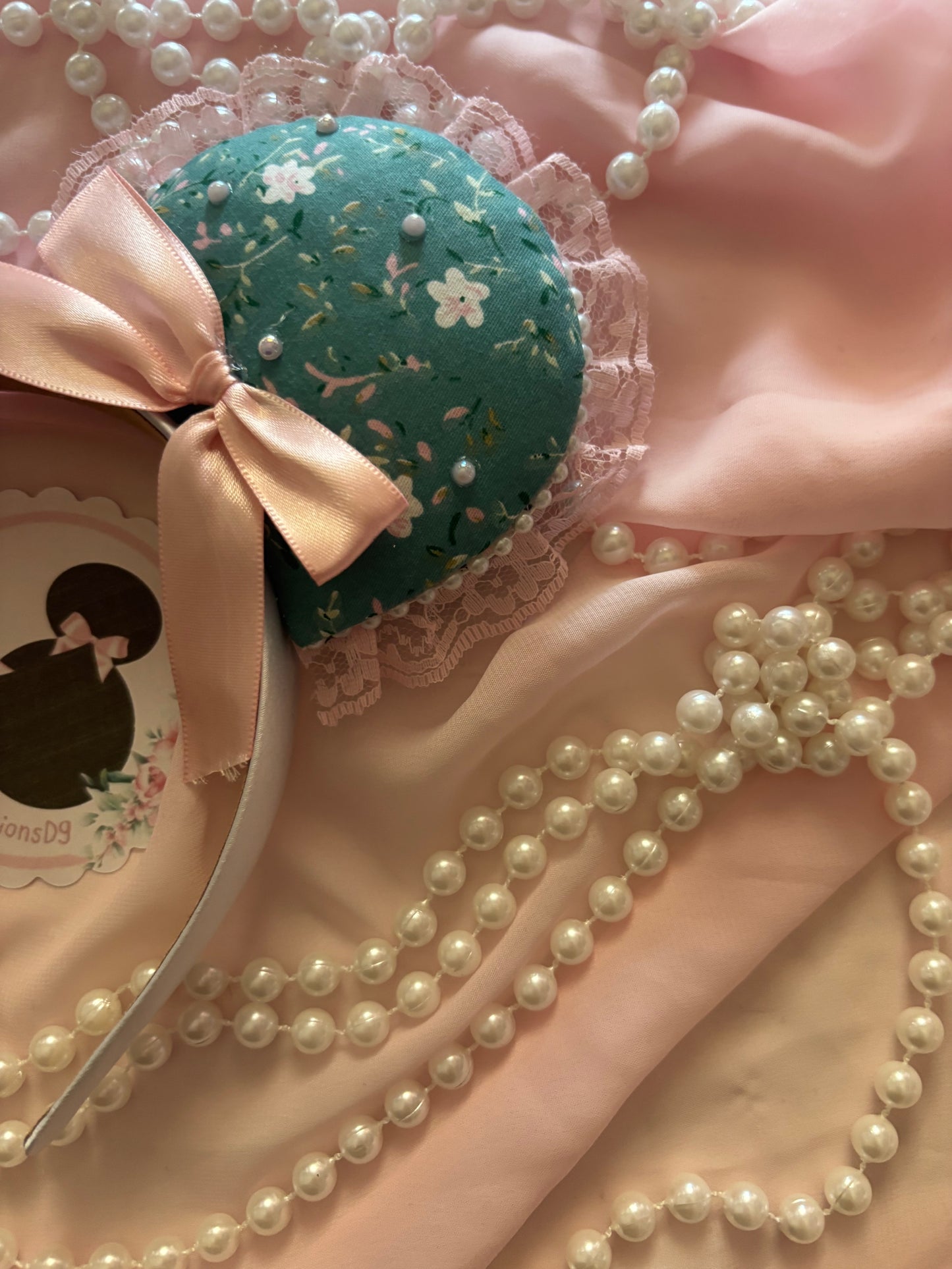 Teal coquette mouse ears