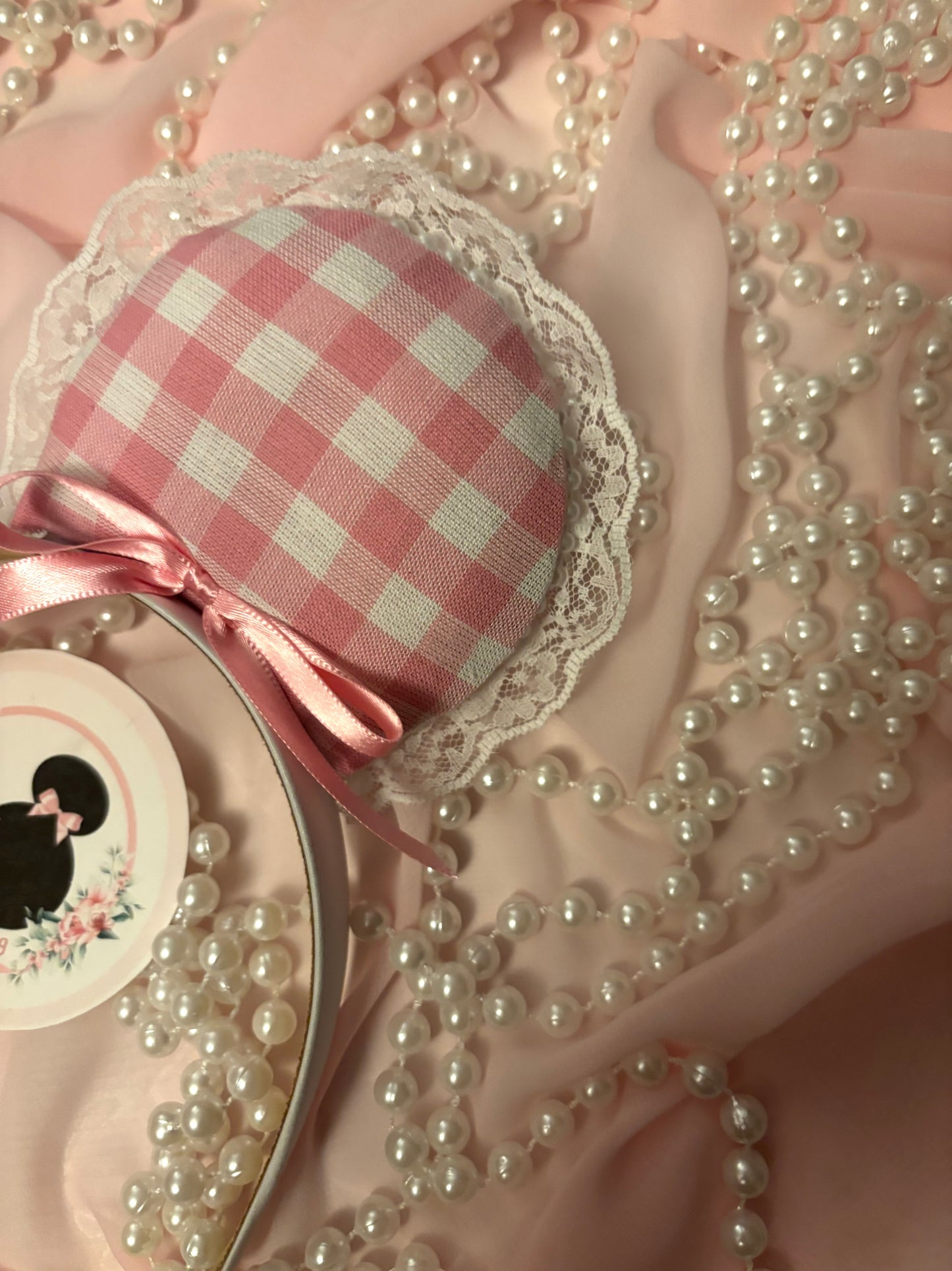 Pink Tulip coquette mouse ears
