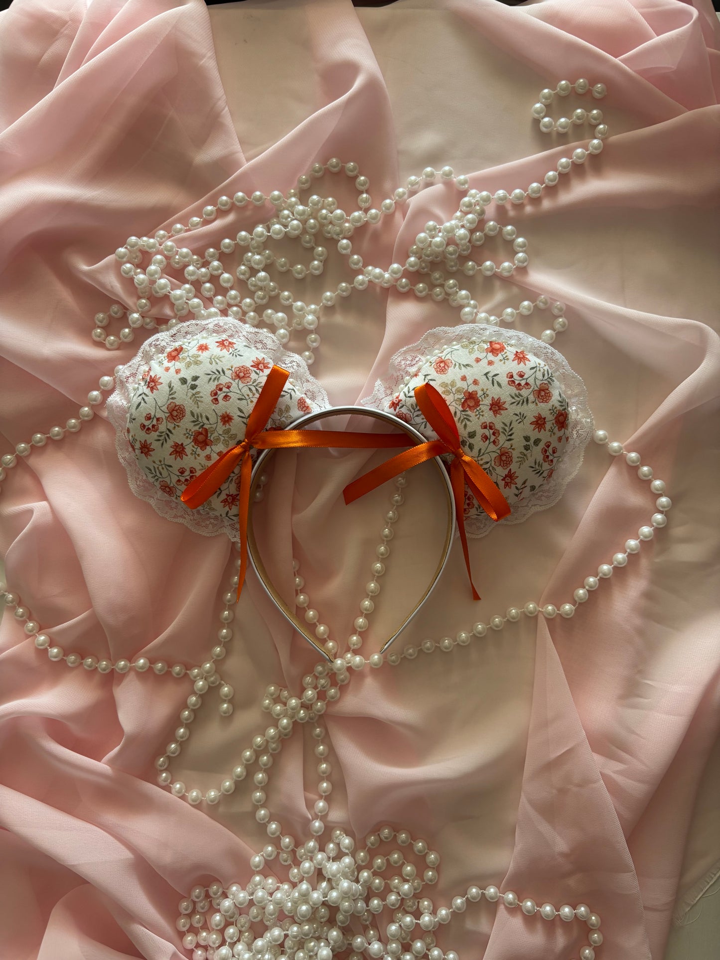 Orange lily coquette mouse ears