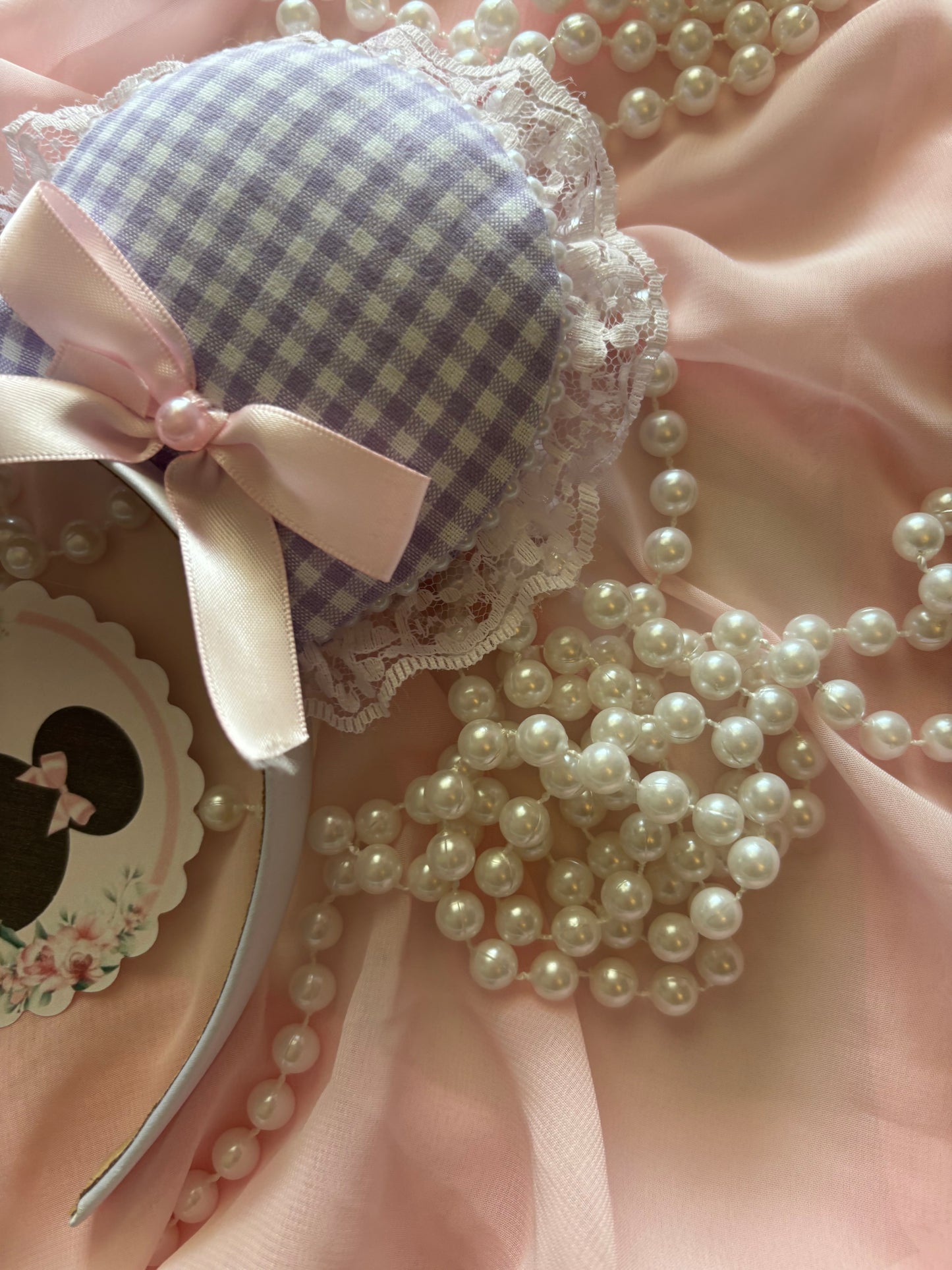 Viola pink coquette mouse ears