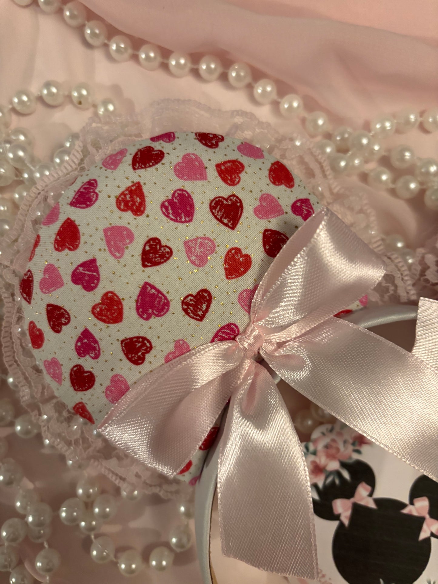 Love all over coquette Pink mouse ears