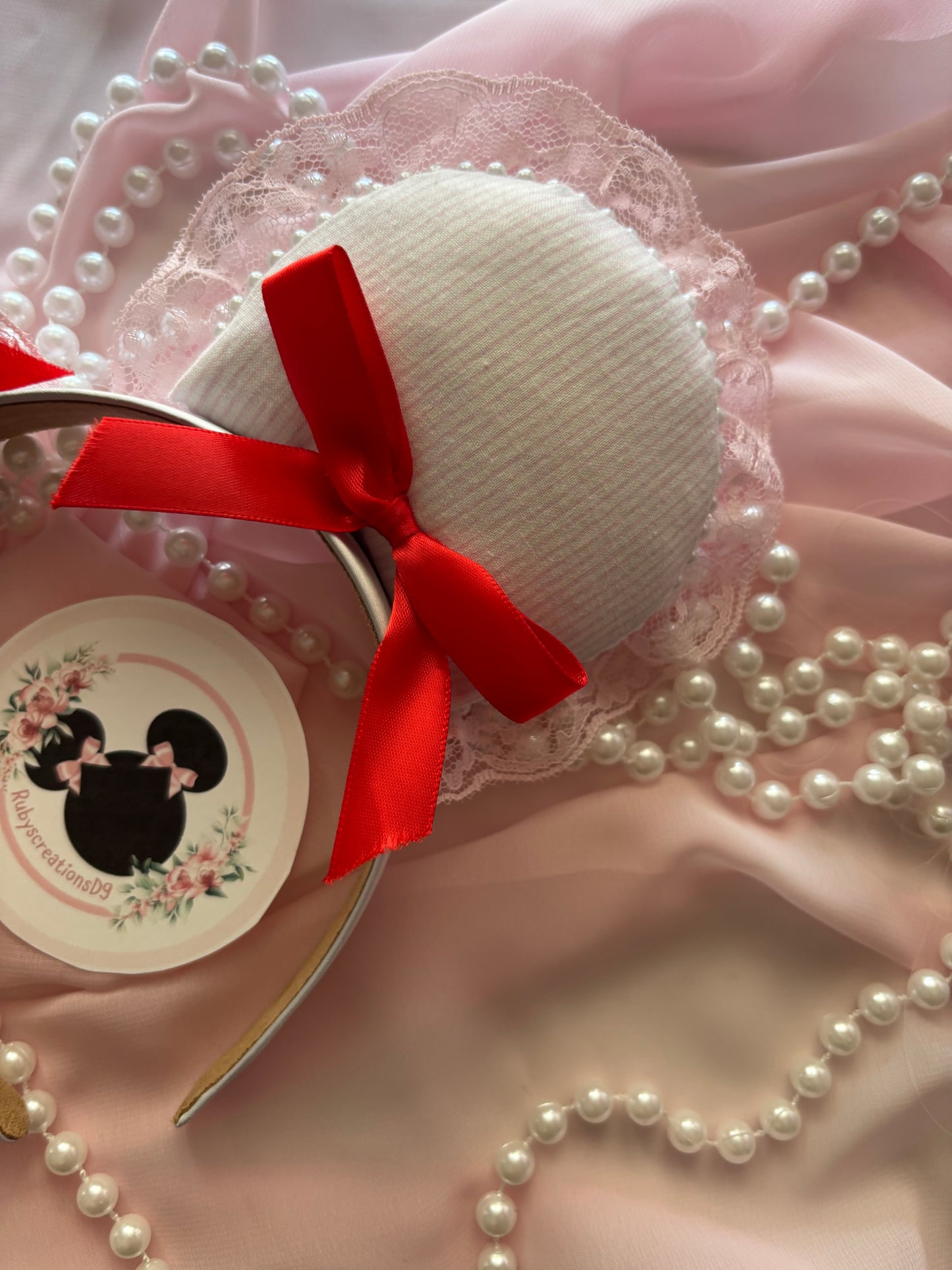 Ana red berry coquette mouse ears