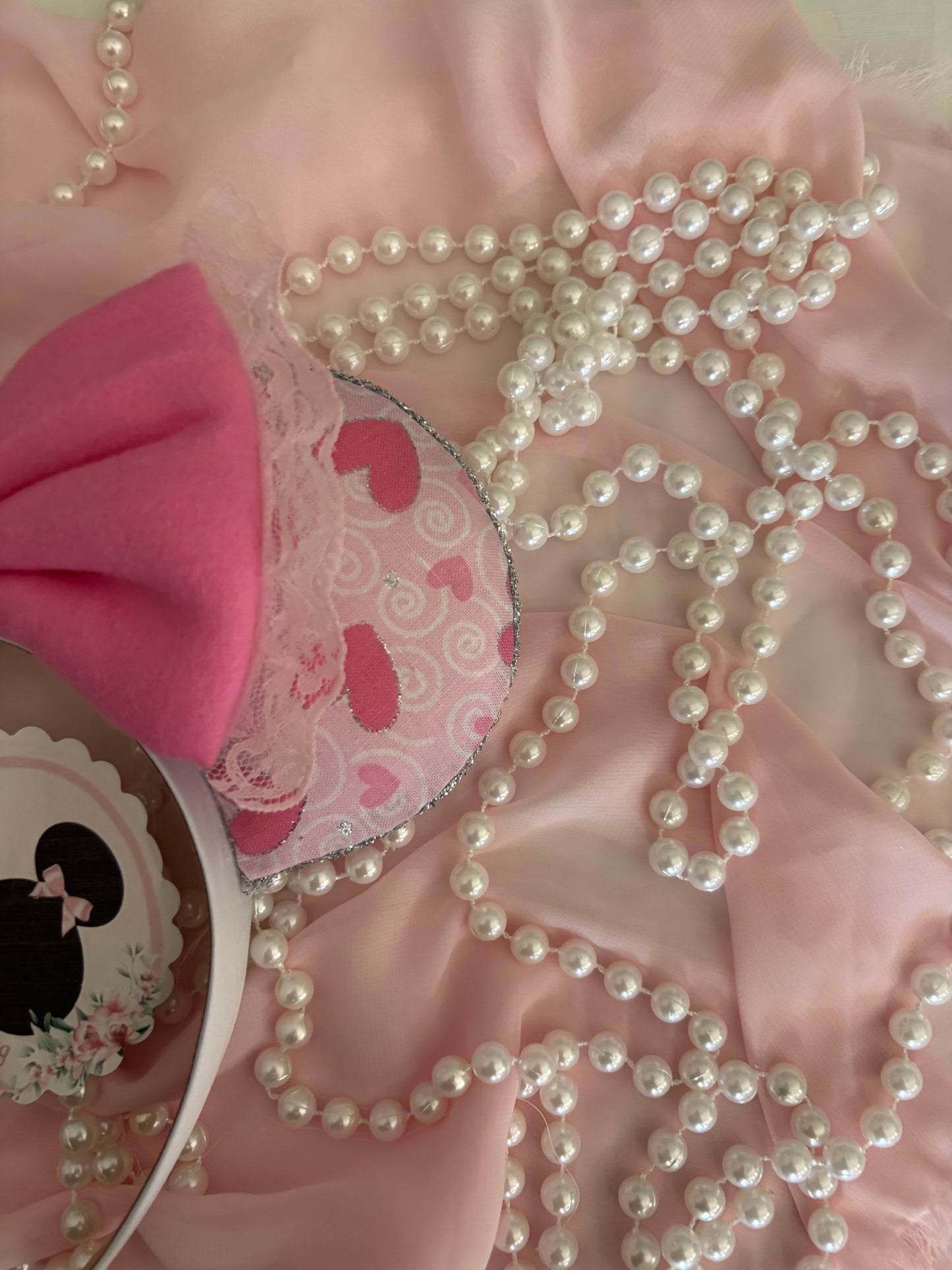 Lovely hot pink mouse ears