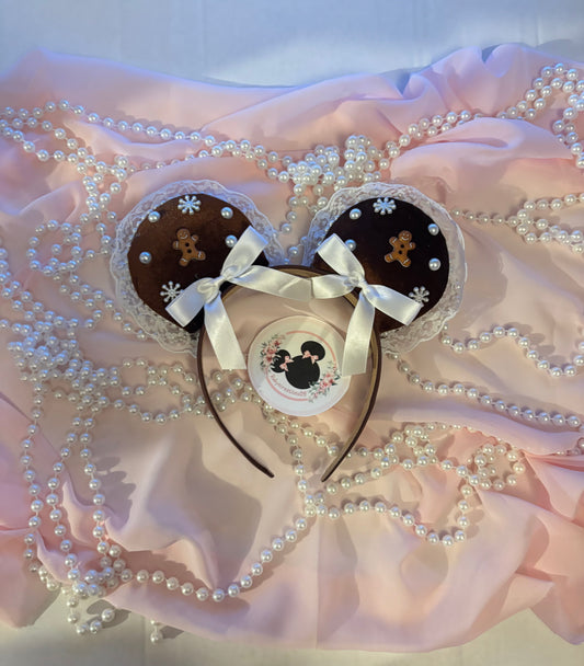 Brown ginger coquette mouse ears