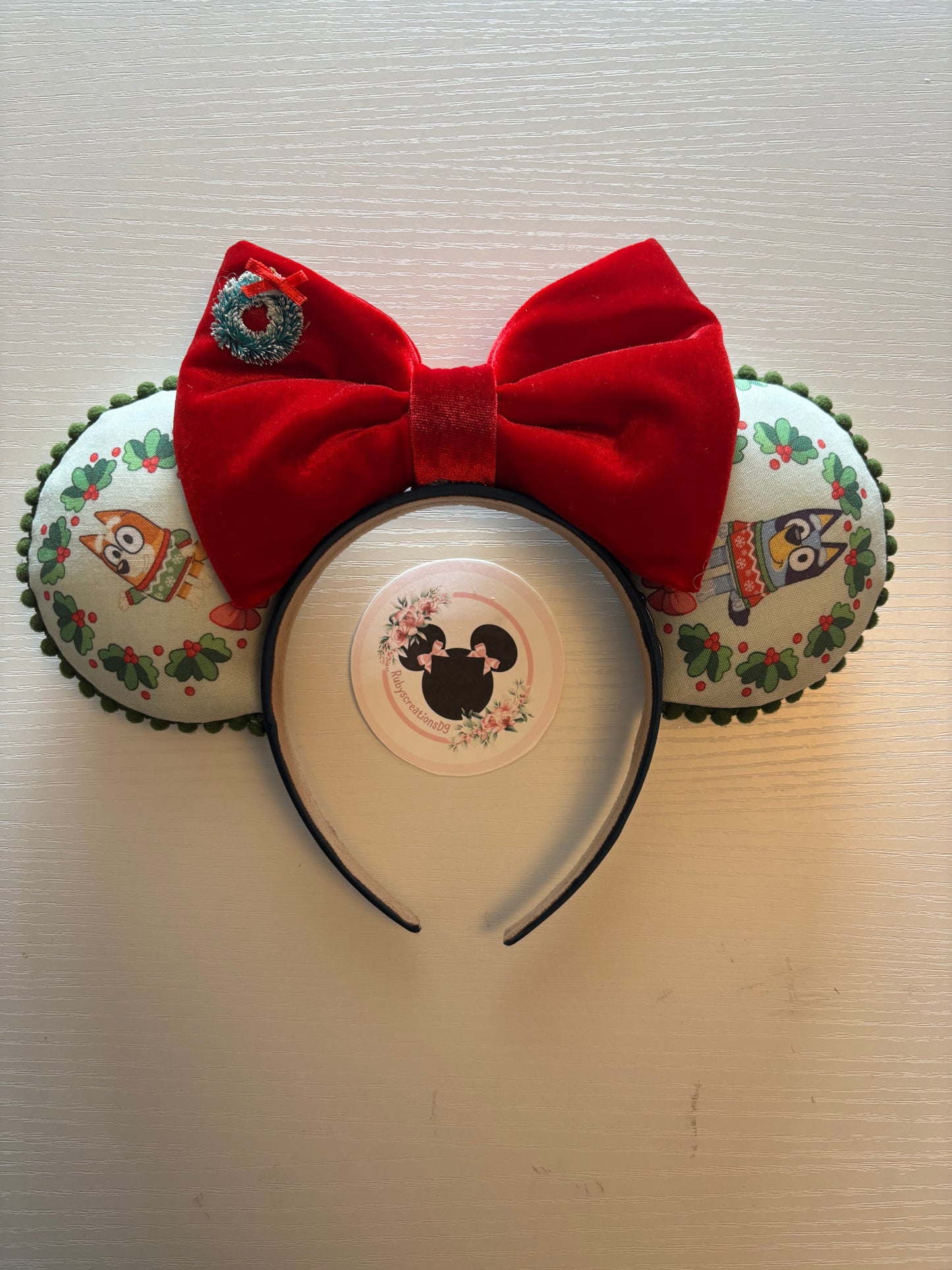 Bluey Christmas mouse ears