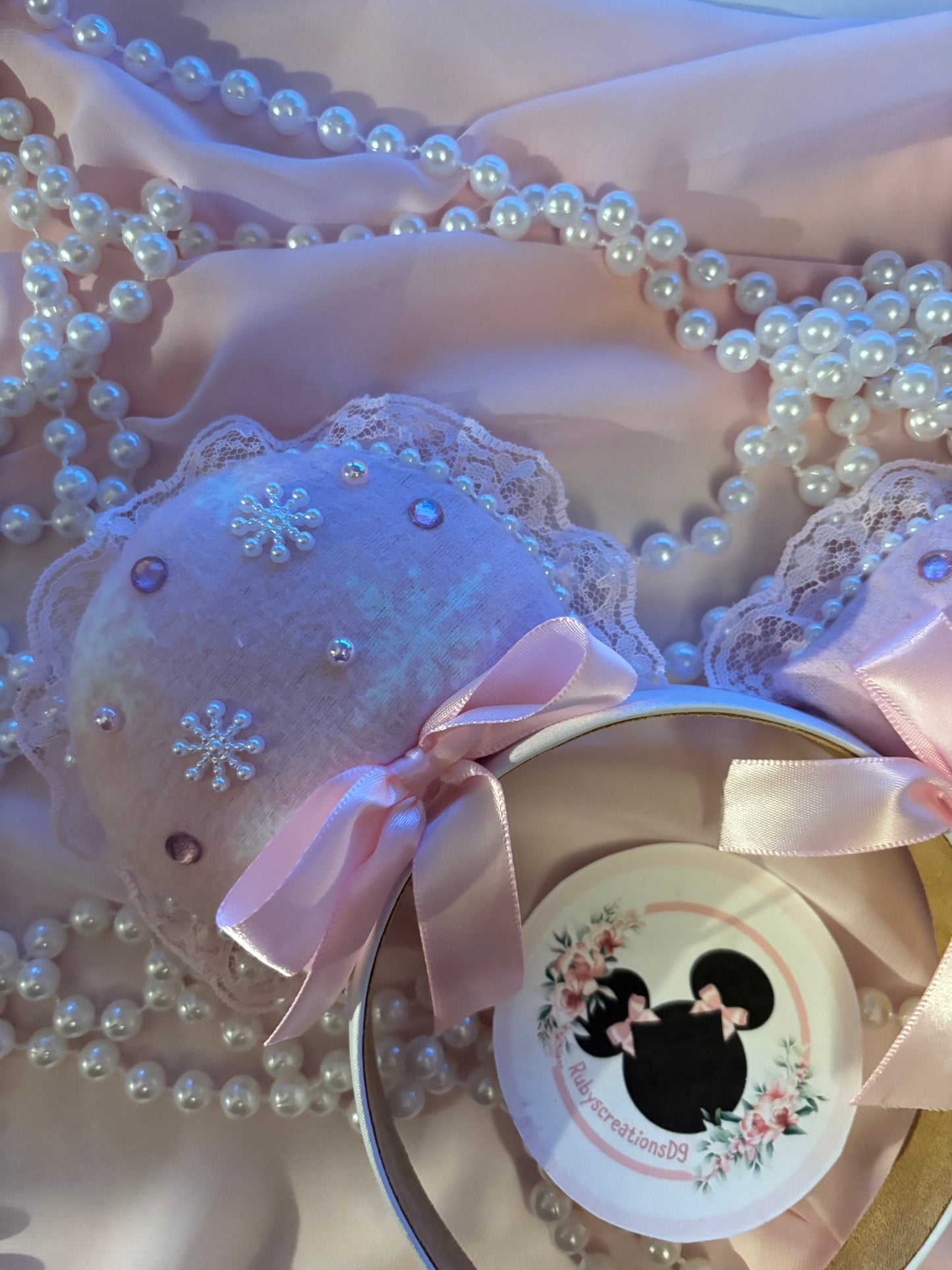 Pink frozen coquette mouse ears