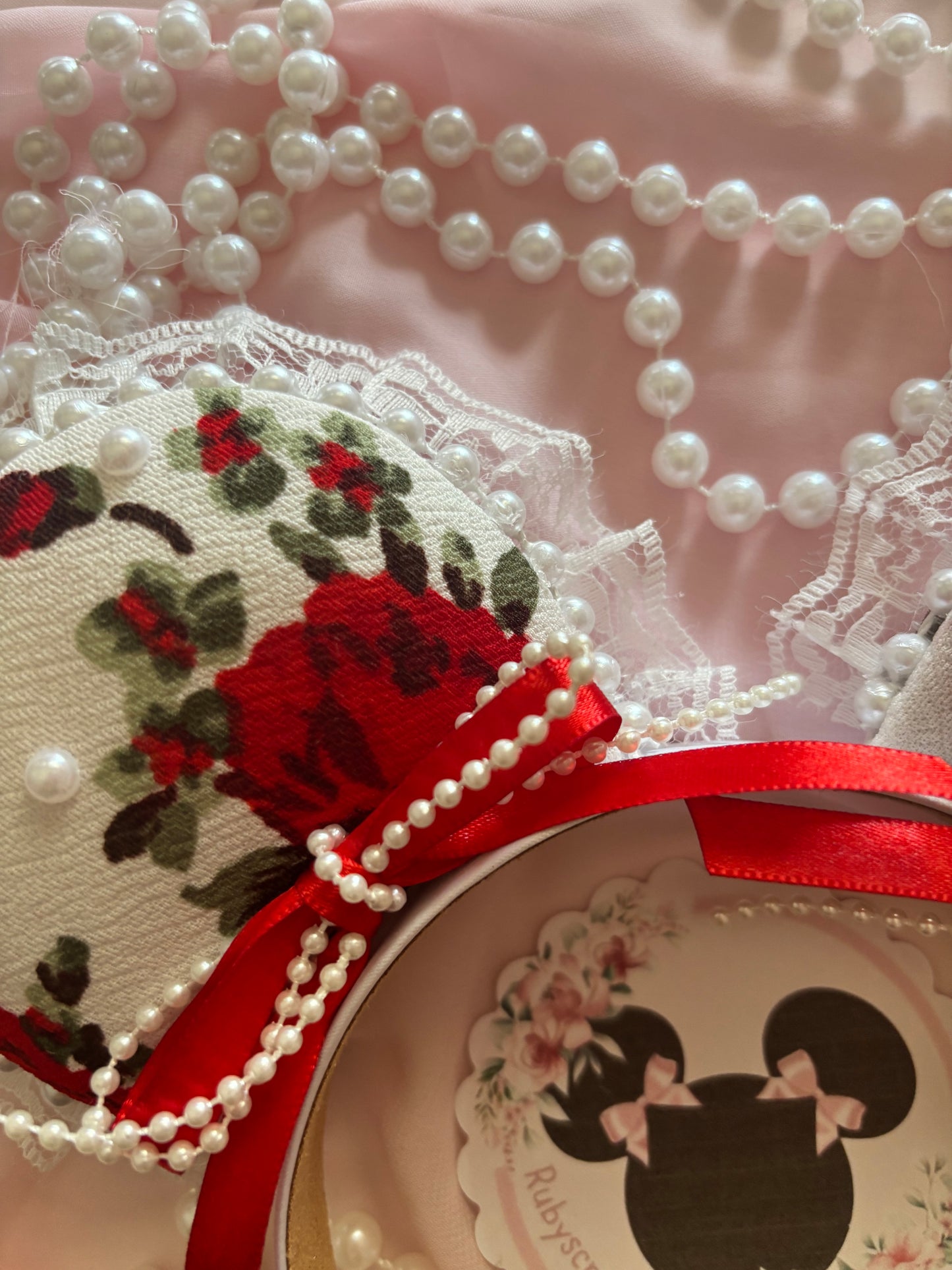 Teresa red coquette mouse ears