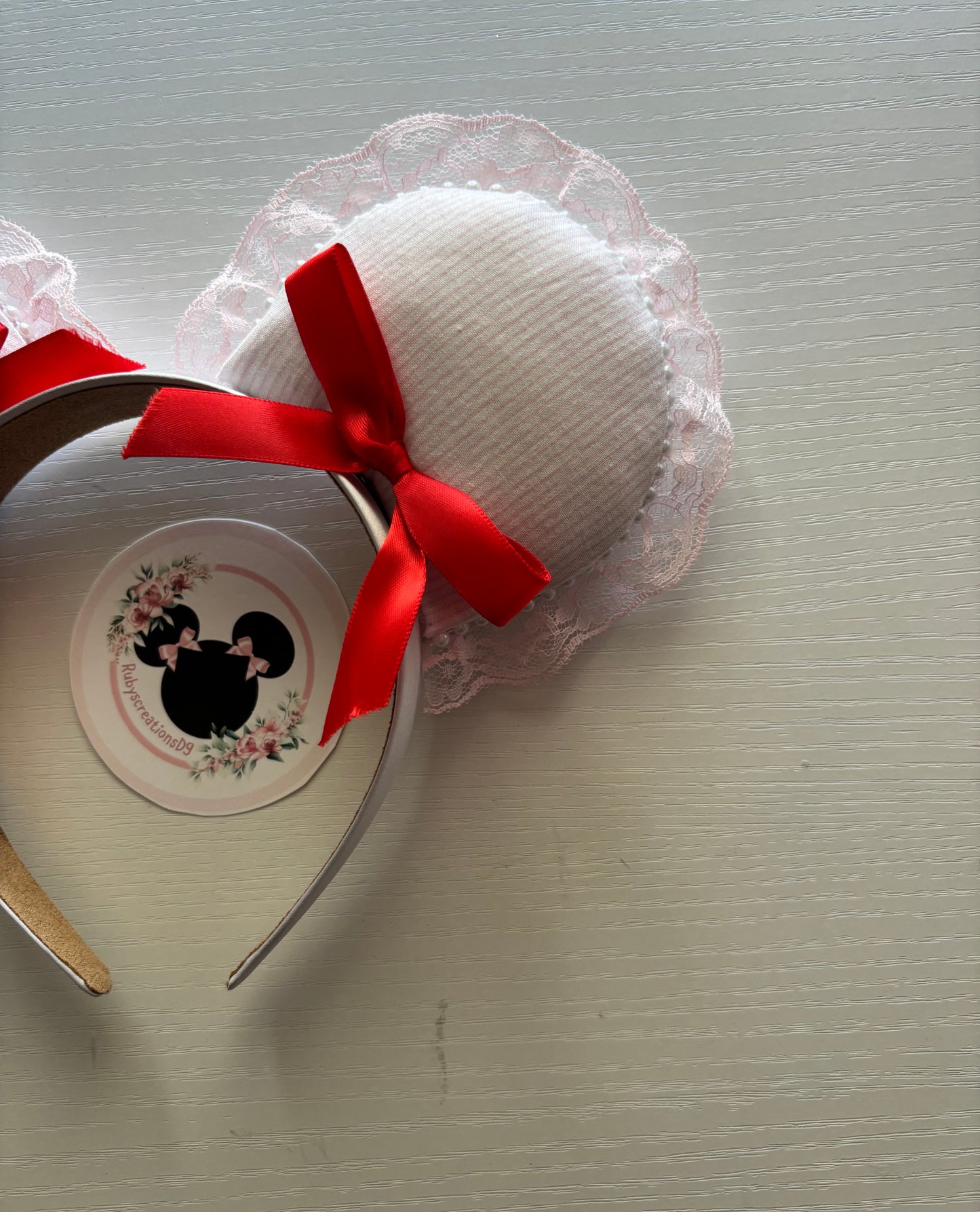 Ana red berry coquette mouse ears