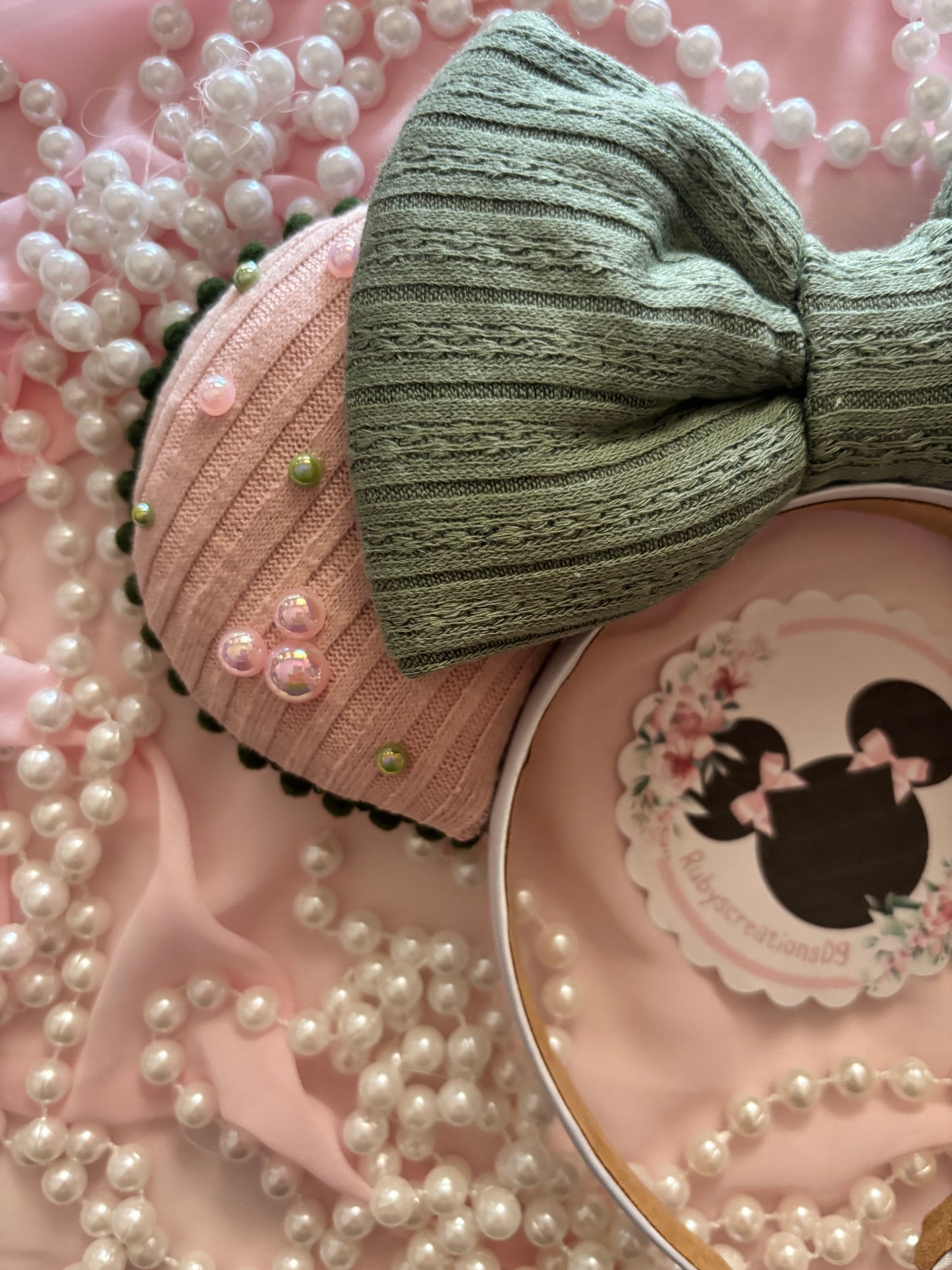 Emerald Rose mouse ears