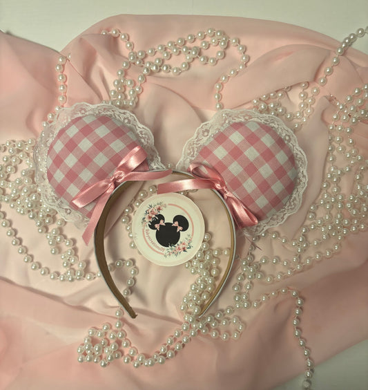 Pink Tulip coquette mouse ears