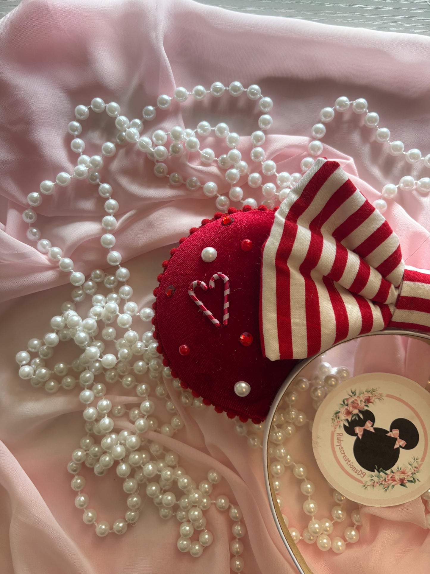Red peppermint mouse ears
