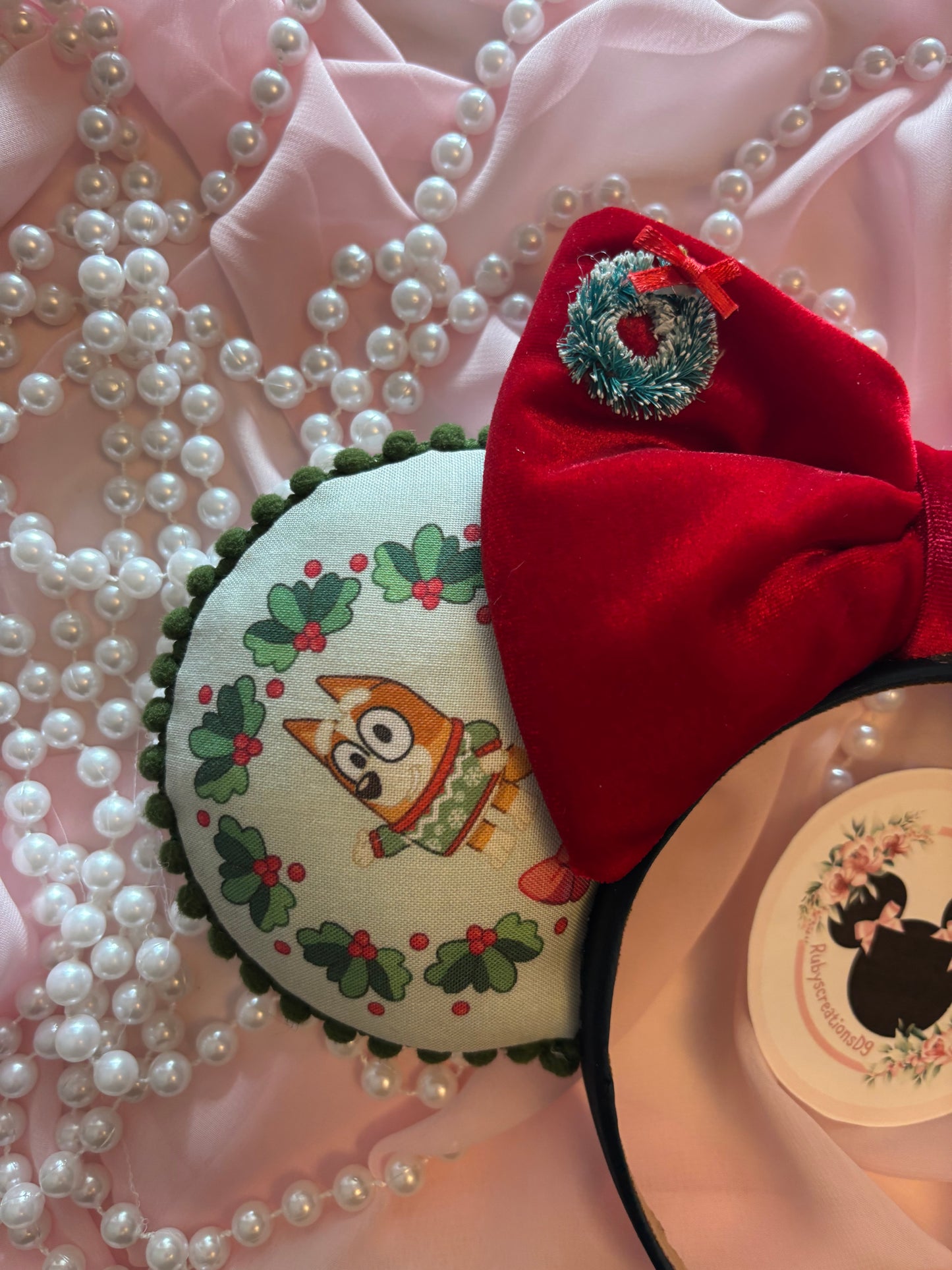 Bluey Christmas mouse ears