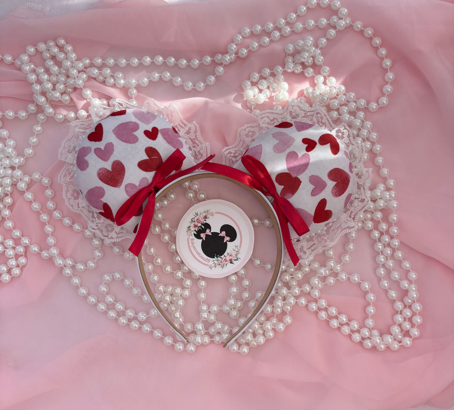 Valentina red coquette mouse ears