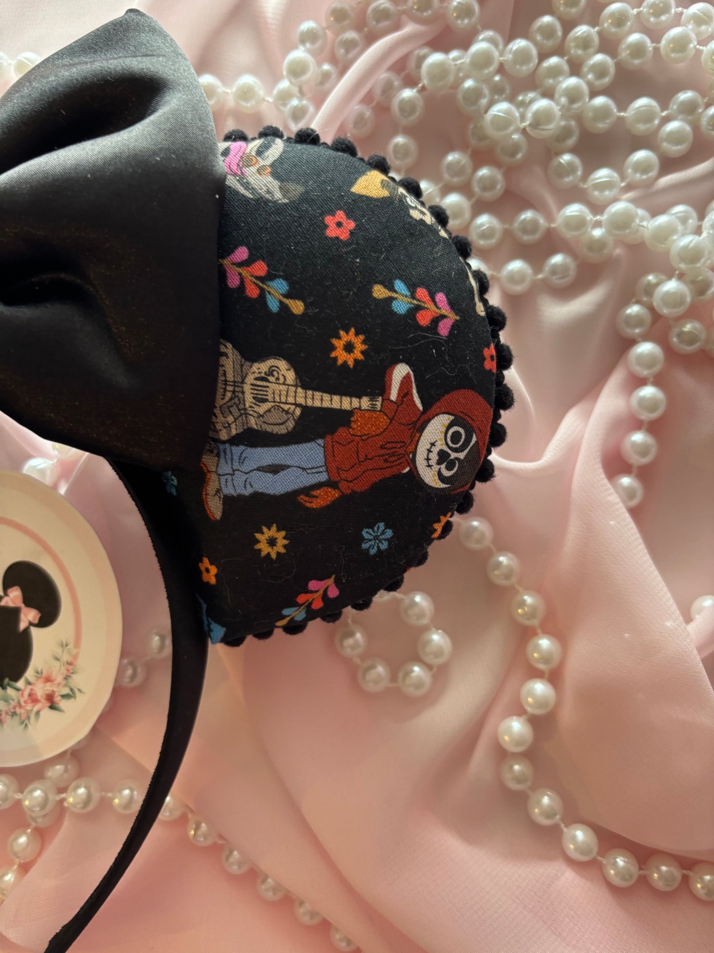 Coco satin bow mouse ears